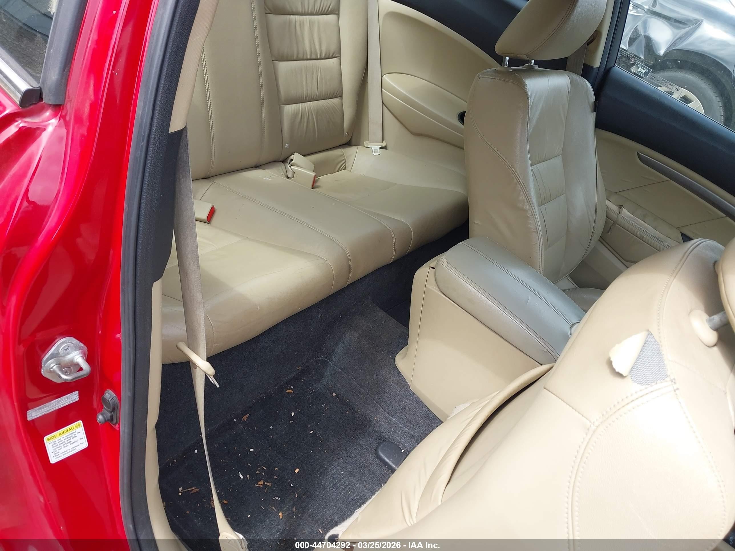 2010 Honda Accord 3.5 Ex-l Red vin: 1HGCS2B81AA005291