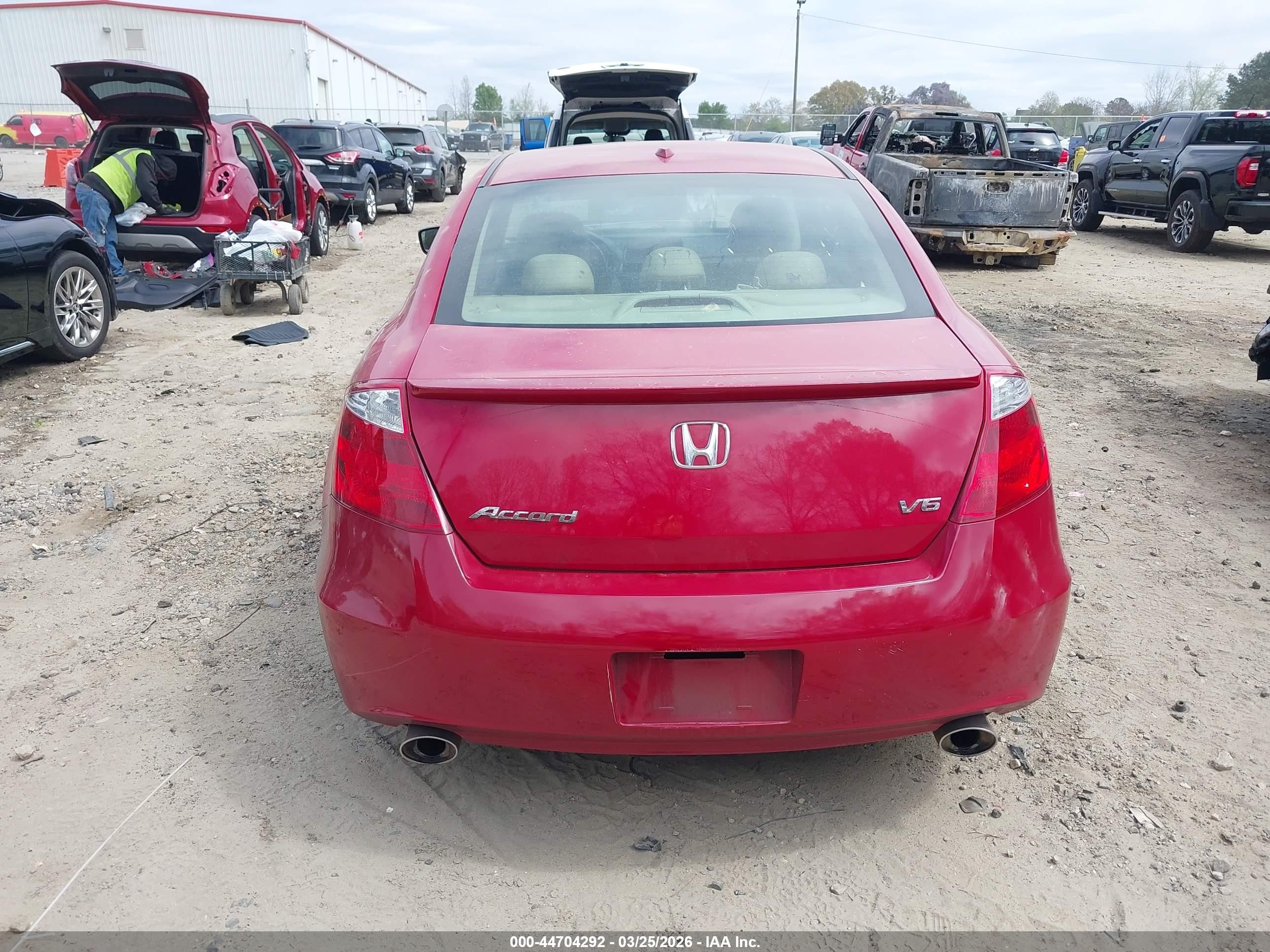 2010 Honda Accord 3.5 Ex-l Red vin: 1HGCS2B81AA005291