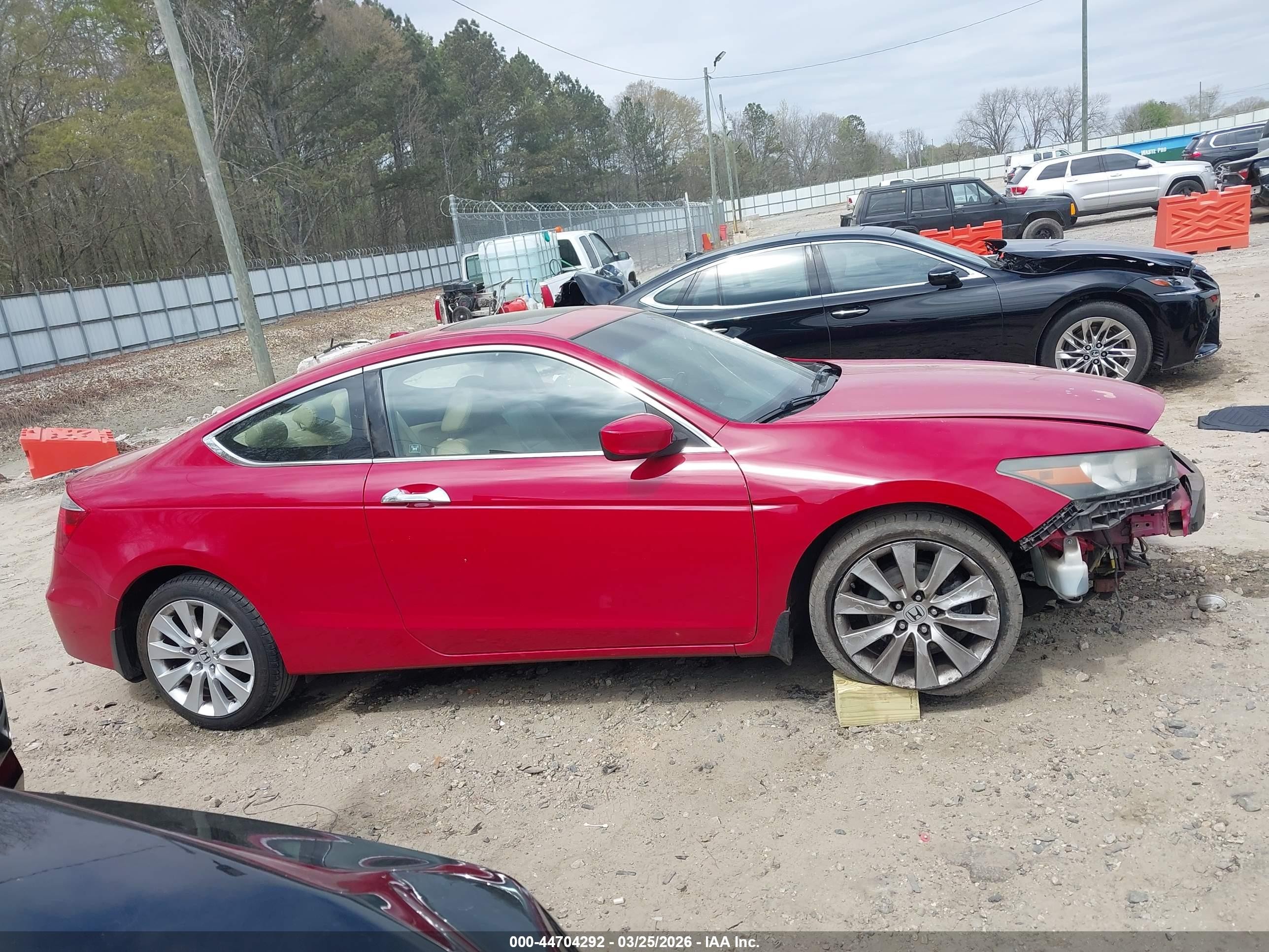 2010 Honda Accord 3.5 Ex-l Red vin: 1HGCS2B81AA005291