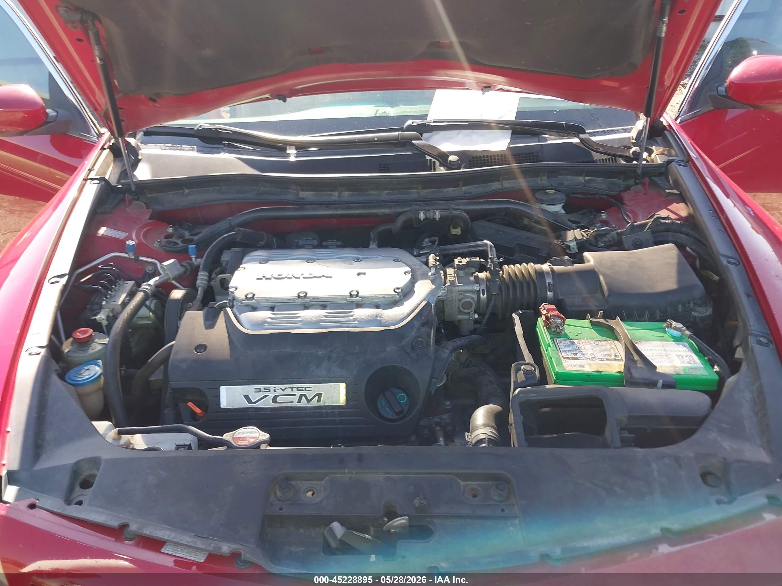 2010 Honda Accord 3.5 Ex-l Red vin: 1HGCS2B81AA007560