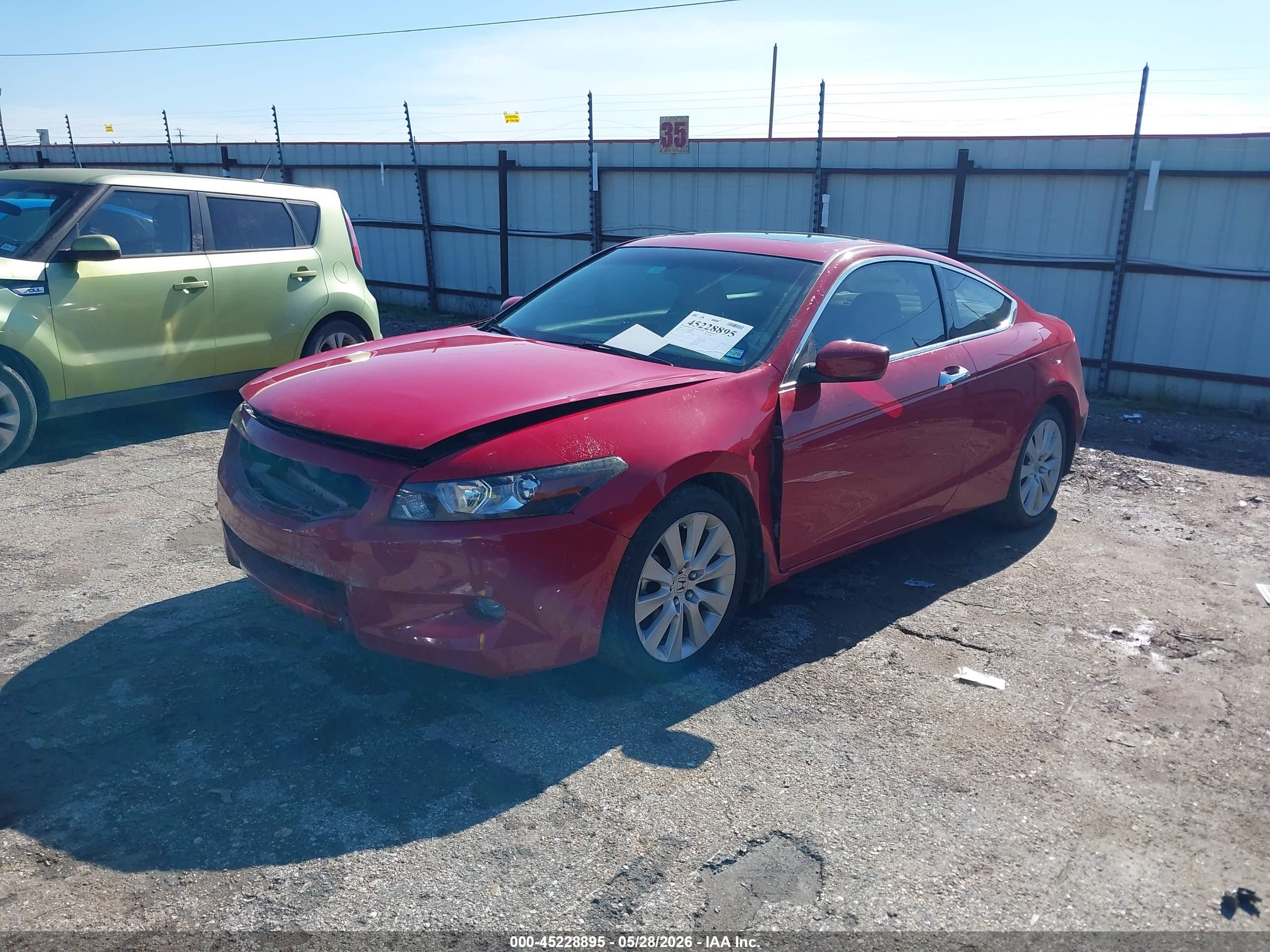 2010 Honda Accord 3.5 Ex-l Red vin: 1HGCS2B81AA007560