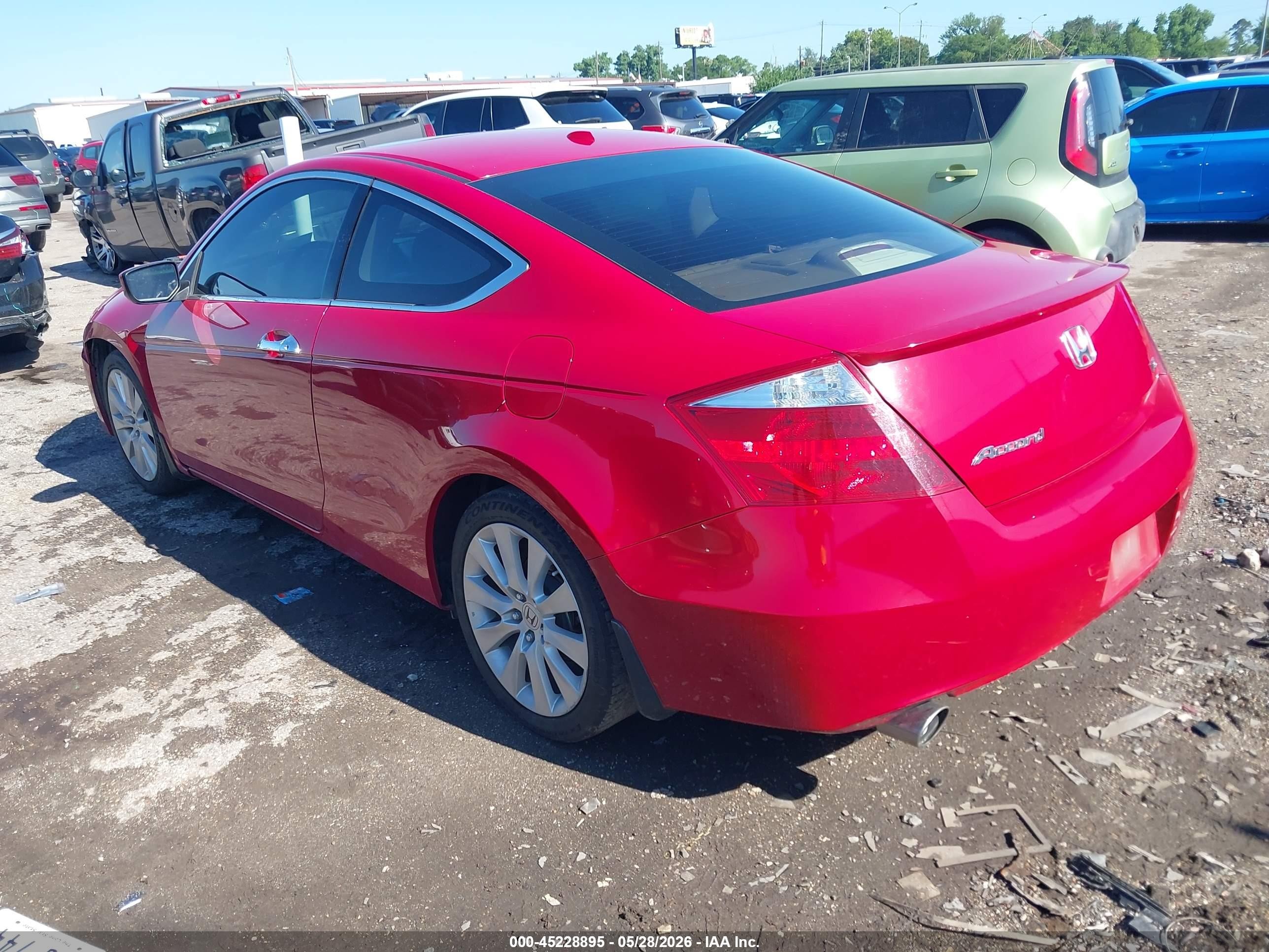 2010 Honda Accord 3.5 Ex-l Red vin: 1HGCS2B81AA007560