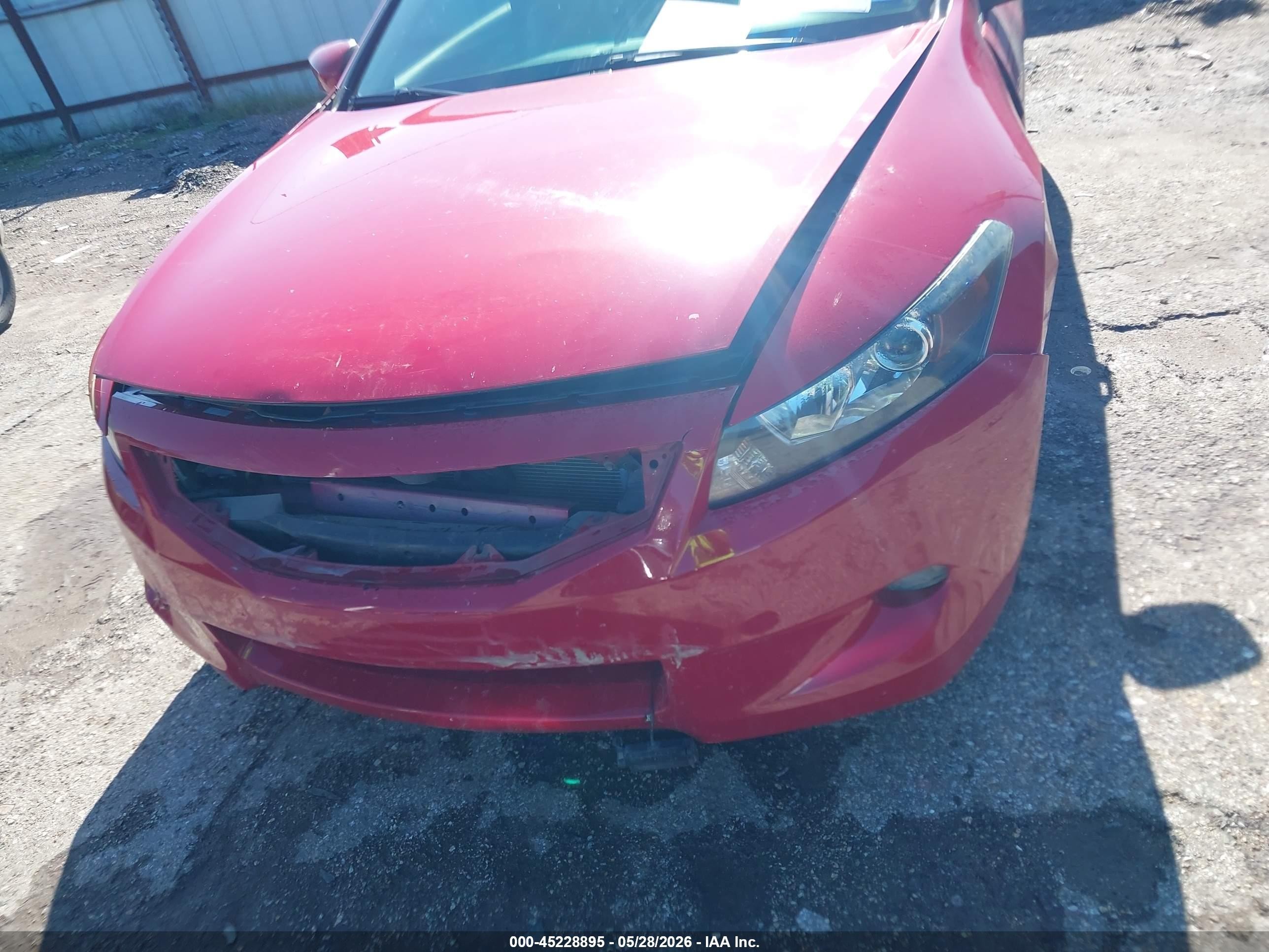 2010 Honda Accord 3.5 Ex-l Red vin: 1HGCS2B81AA007560