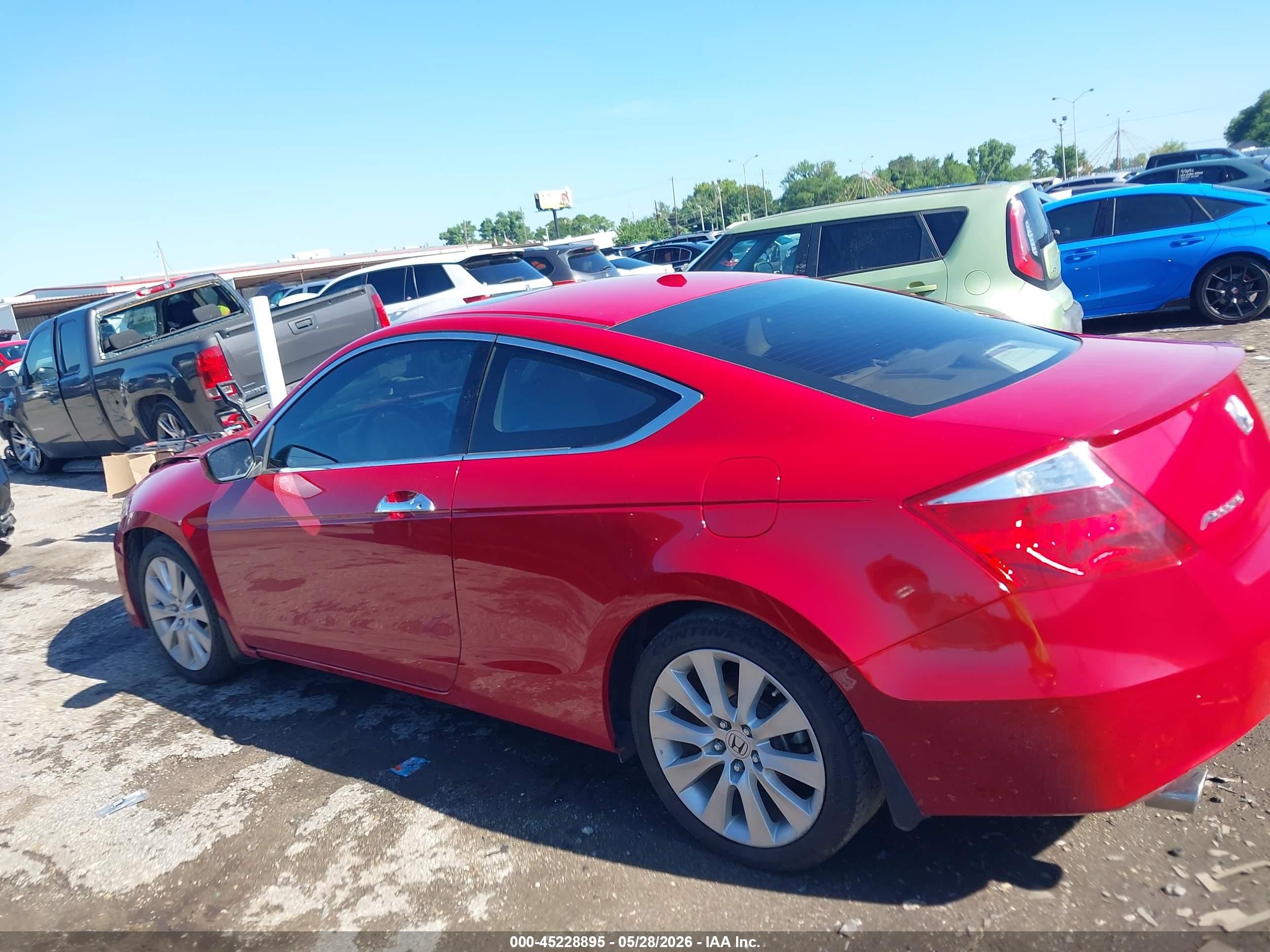 2010 Honda Accord 3.5 Ex-l Red vin: 1HGCS2B81AA007560