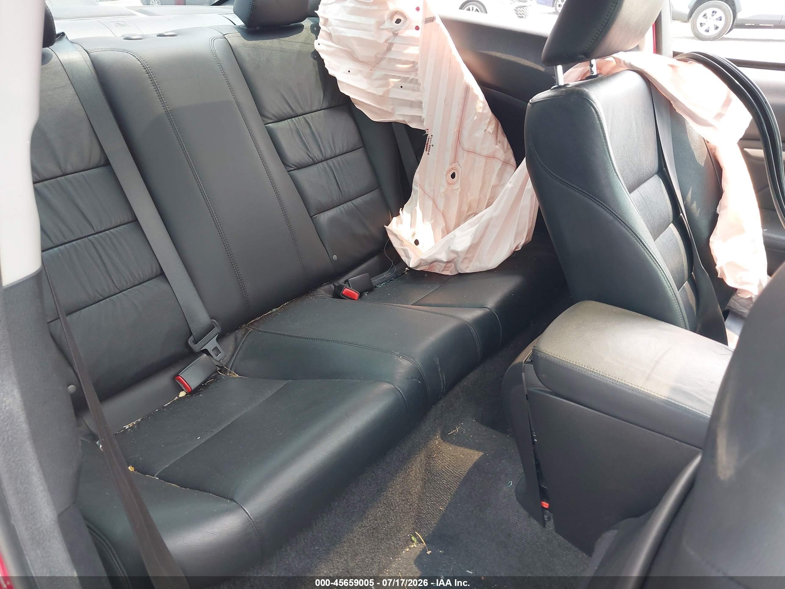 2012 Honda Accord 3.5 Ex-l Red vin: 1HGCS2B81CA002815
