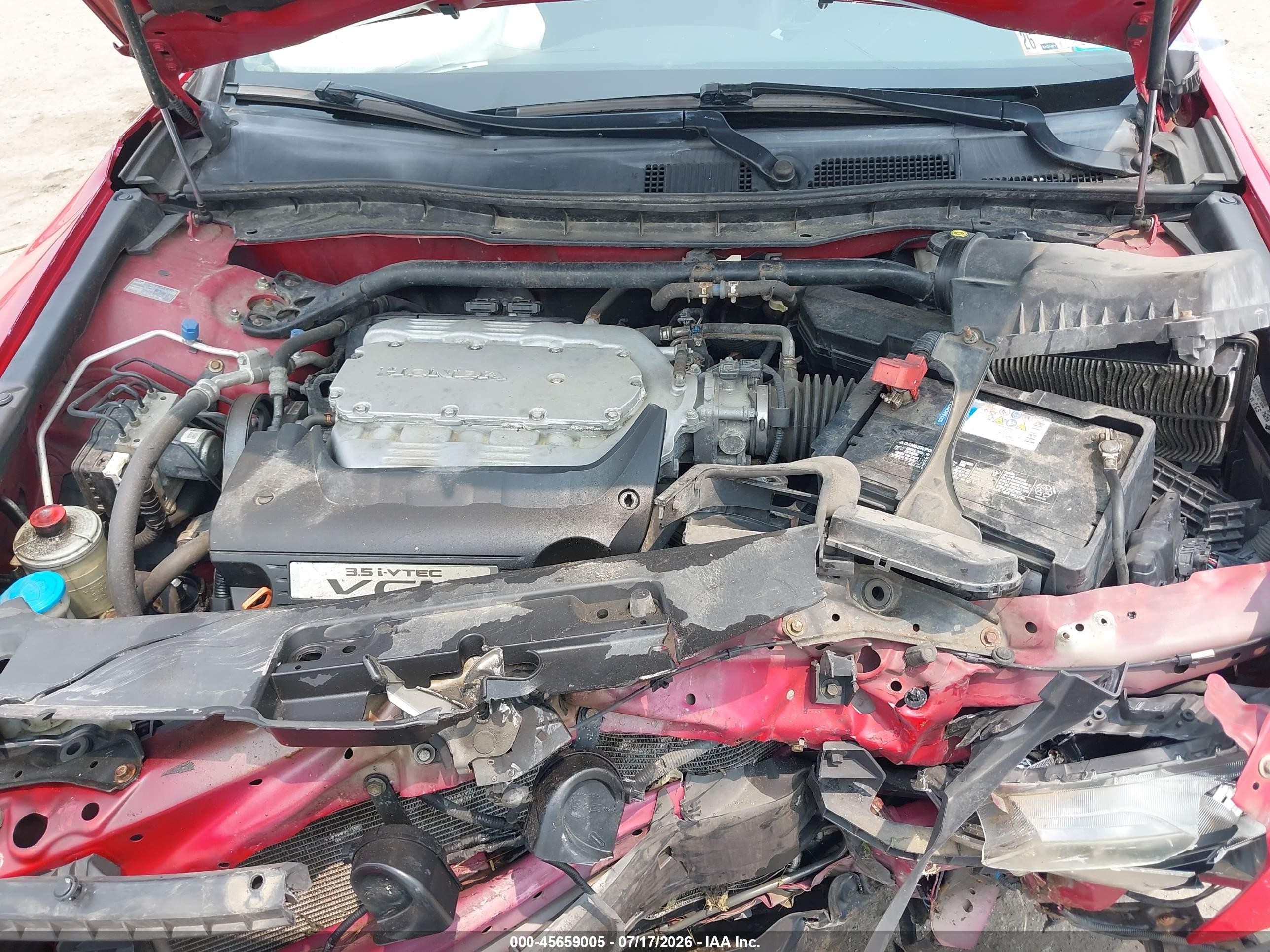 2012 Honda Accord 3.5 Ex-l Red vin: 1HGCS2B81CA002815