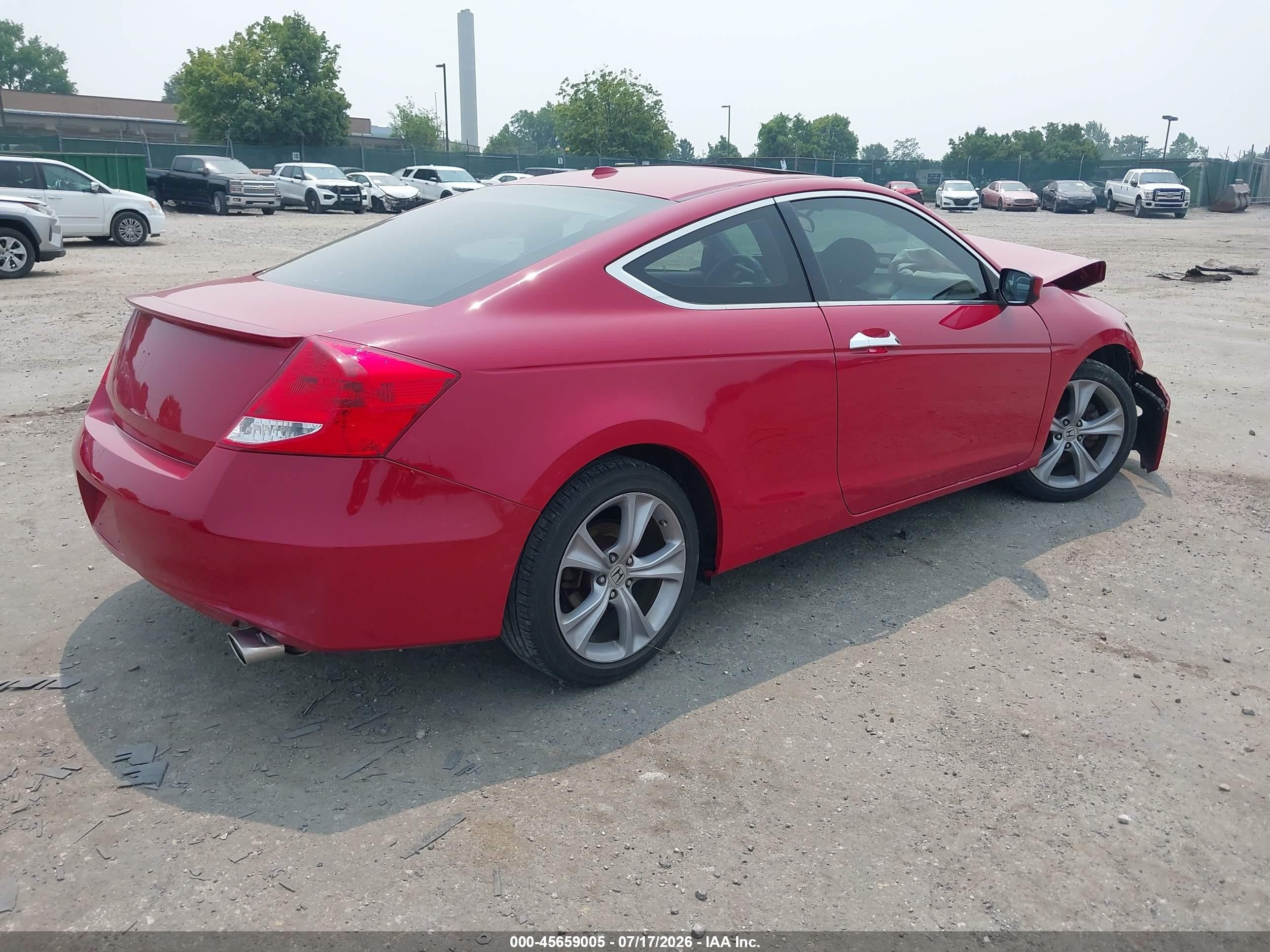 2012 Honda Accord 3.5 Ex-l Red vin: 1HGCS2B81CA002815