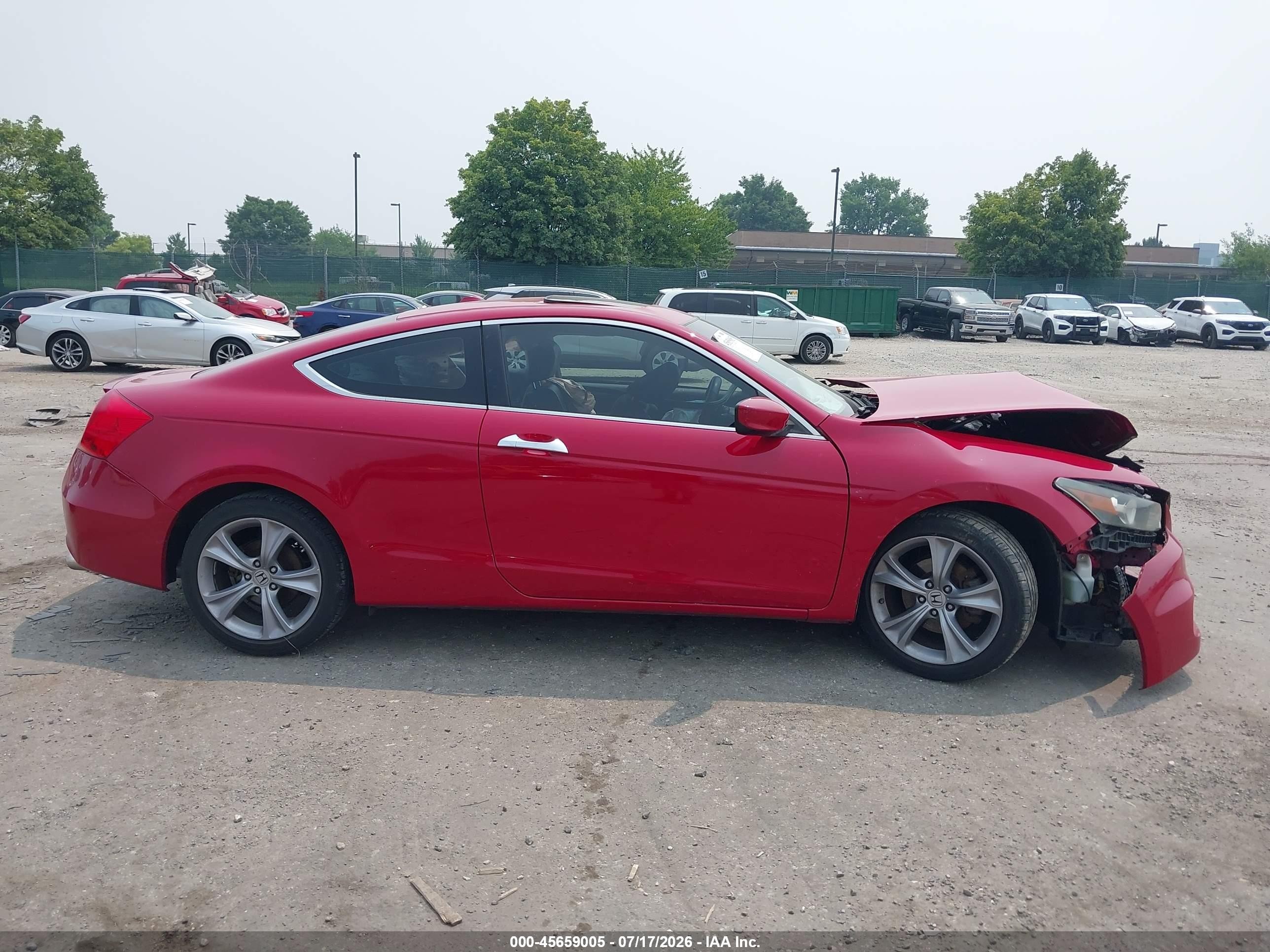 2012 Honda Accord 3.5 Ex-l Red vin: 1HGCS2B81CA002815