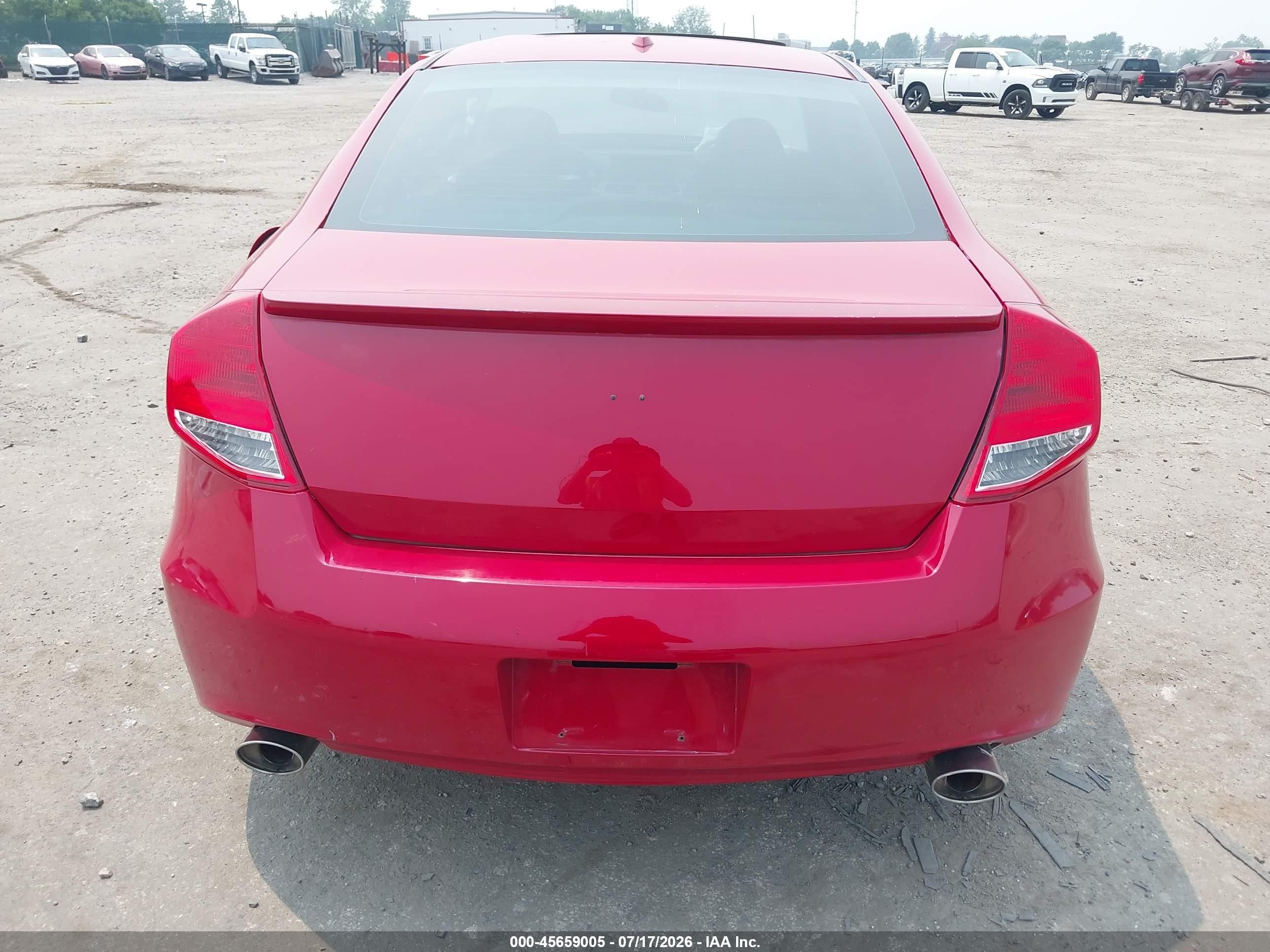 2012 Honda Accord 3.5 Ex-l Red vin: 1HGCS2B81CA002815
