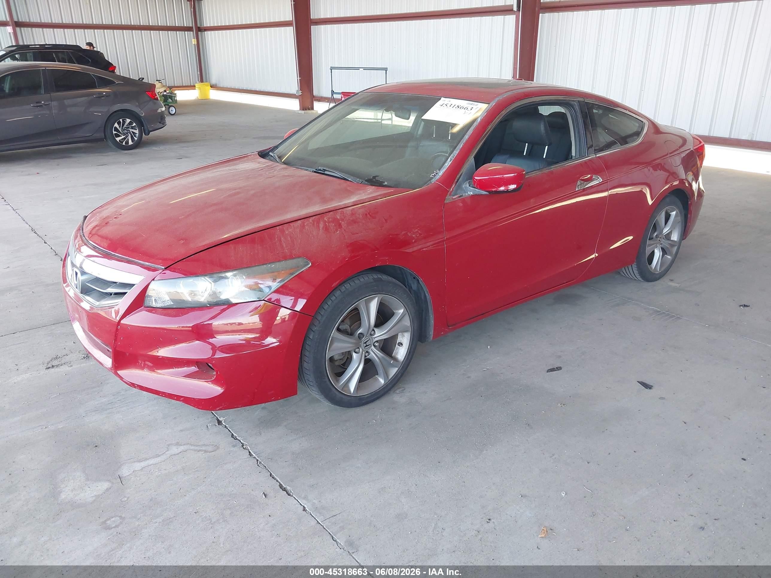 2012 Honda Accord 3.5 Ex-l Red vin: 1HGCS2B81CA004371