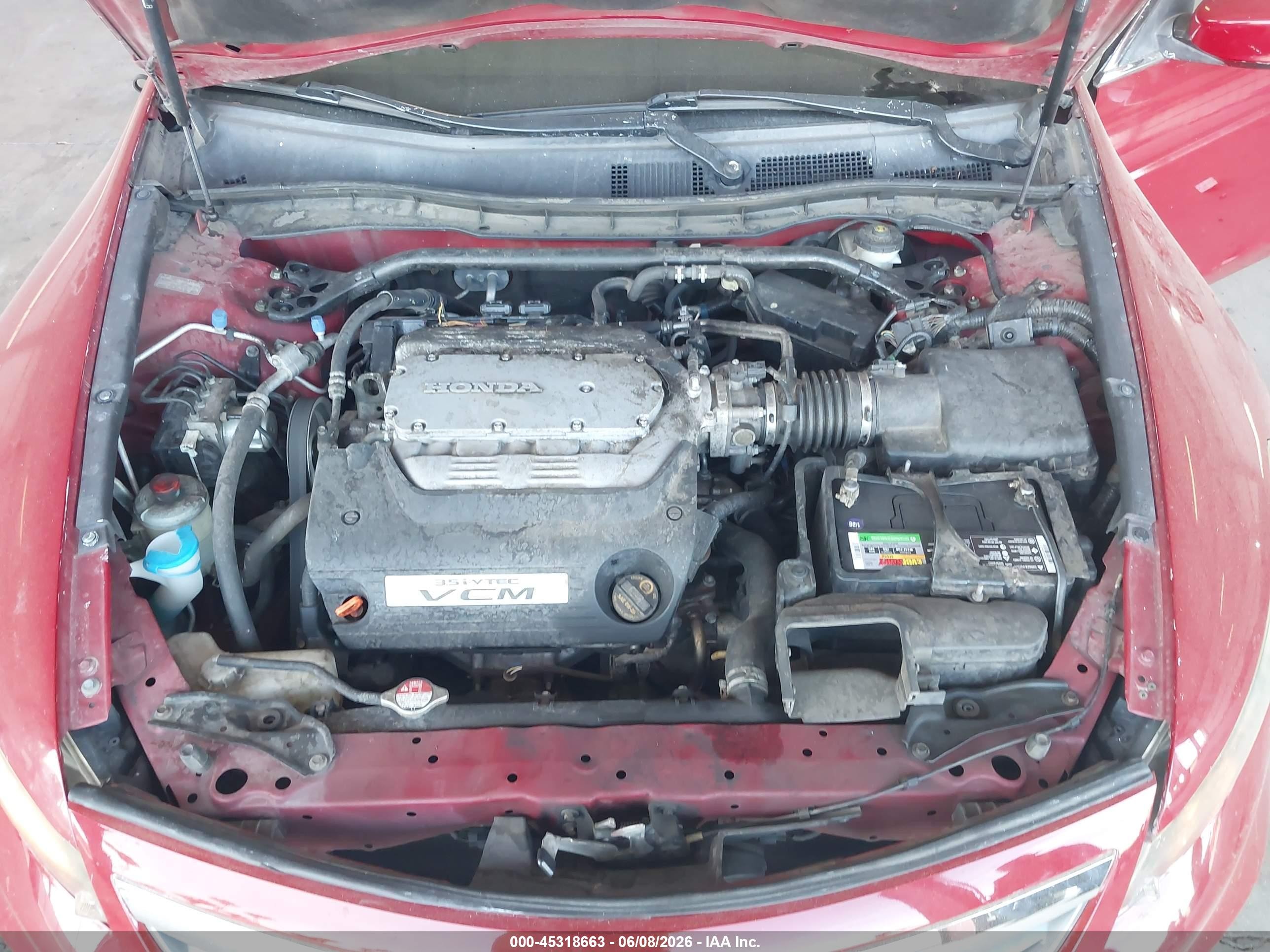 2012 Honda Accord 3.5 Ex-l Red vin: 1HGCS2B81CA004371