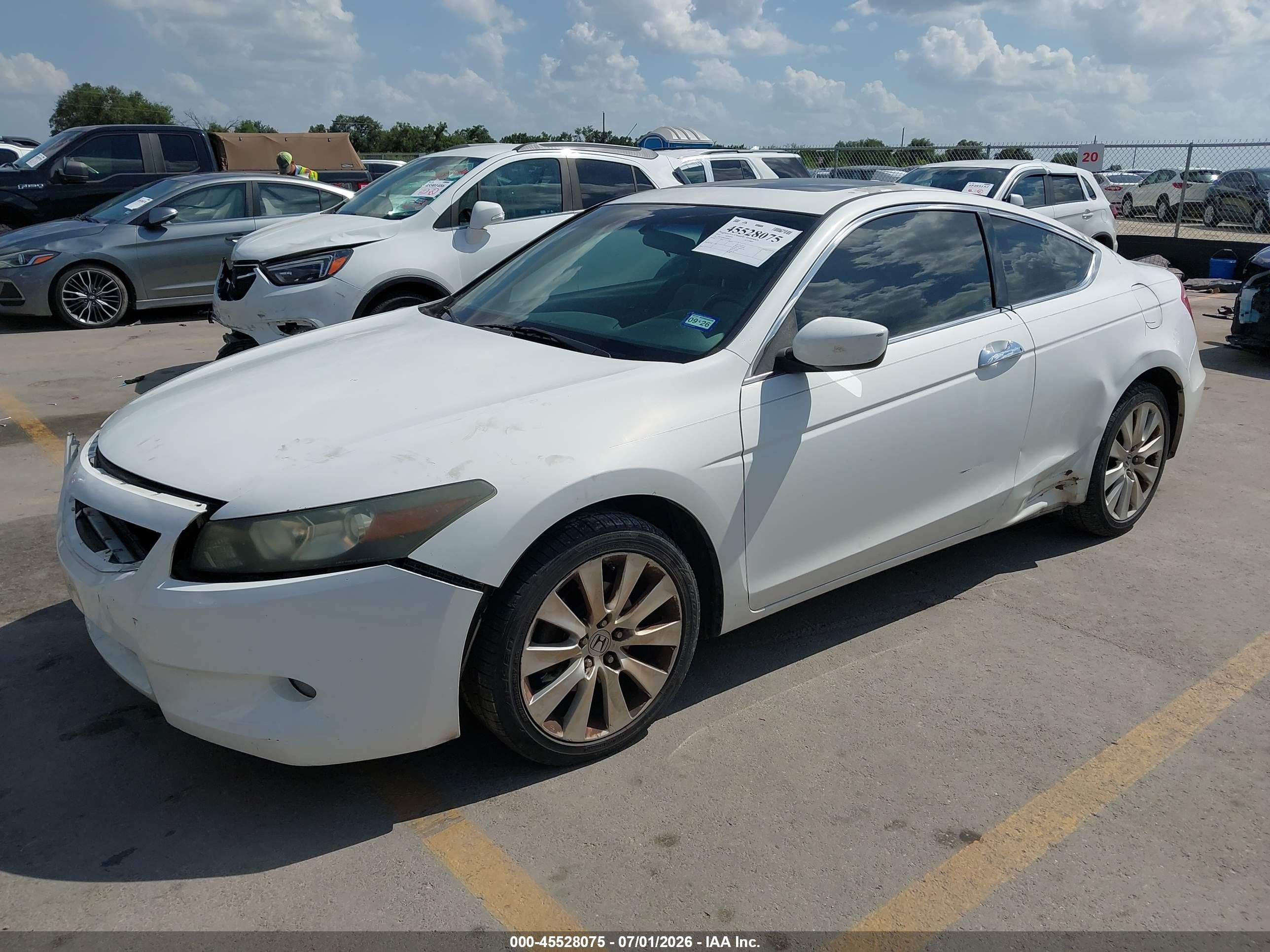 2010 Honda Accord 3.5 Ex-l White vin: 1HGCS2B82AA008362