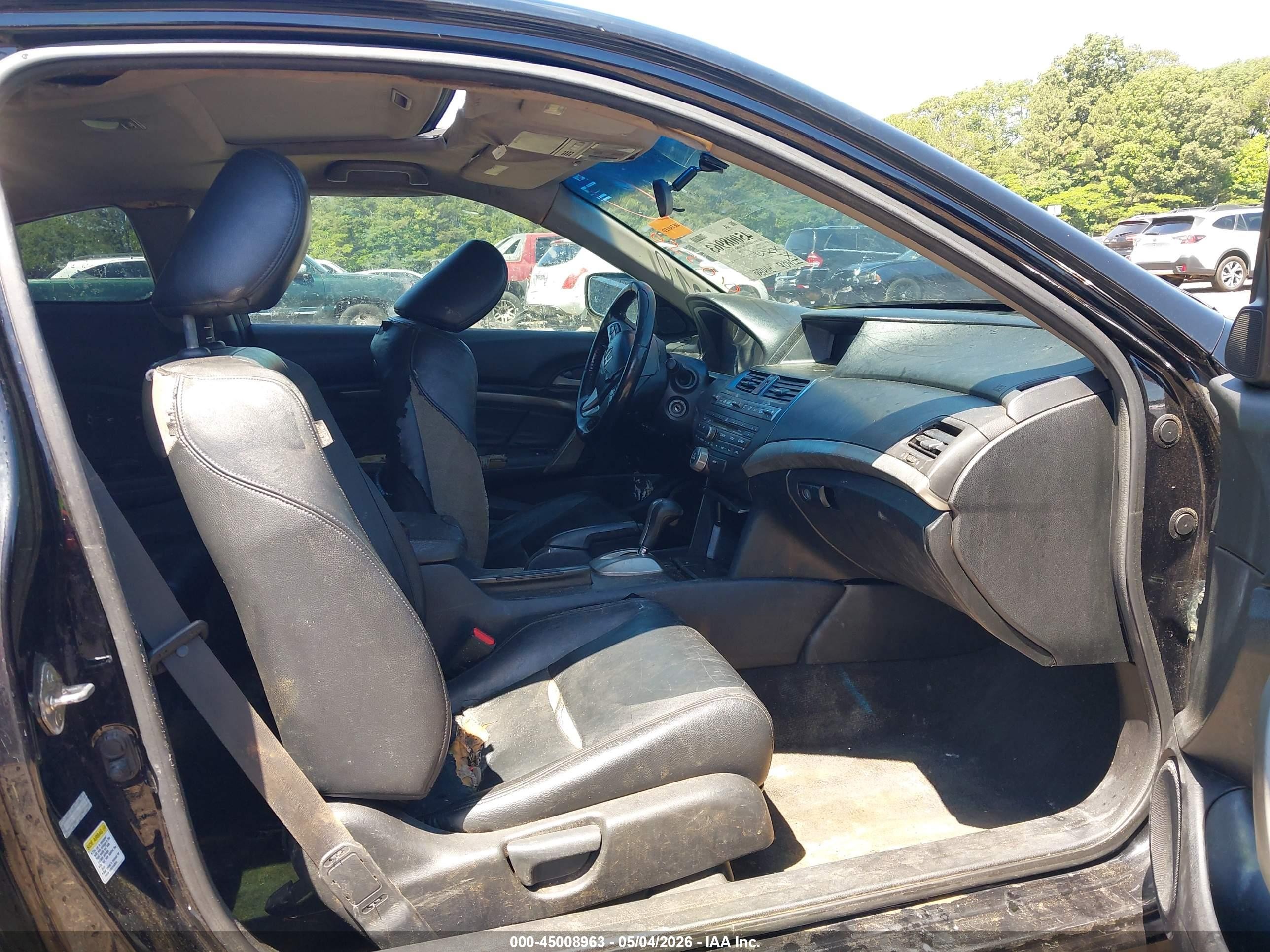 2010 Honda Accord 3.5 Ex-l Black vin: 1HGCS2B82AA010550