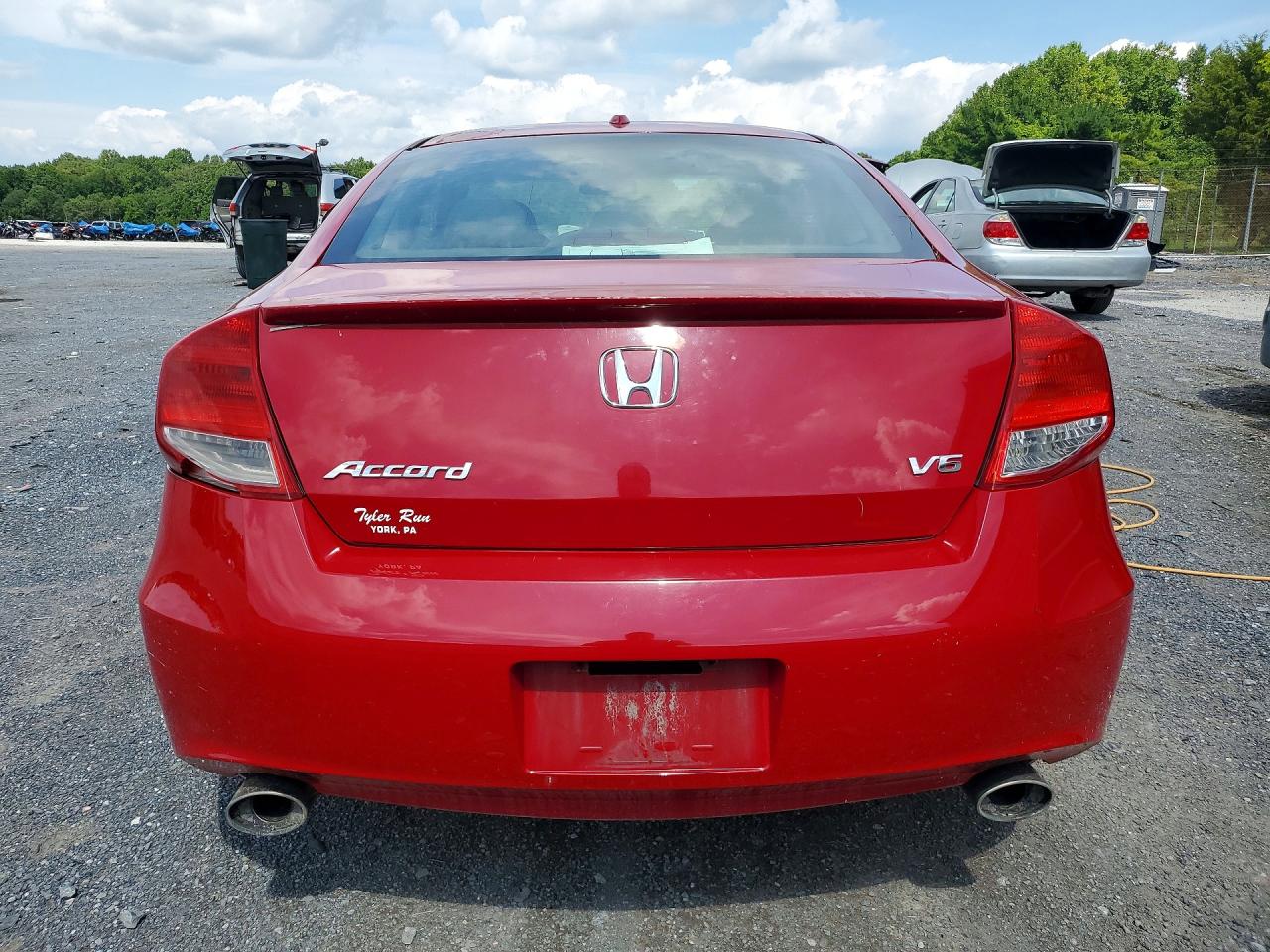 2012 Honda Accord Exl Red vin: 1HGCS2B82CA010762