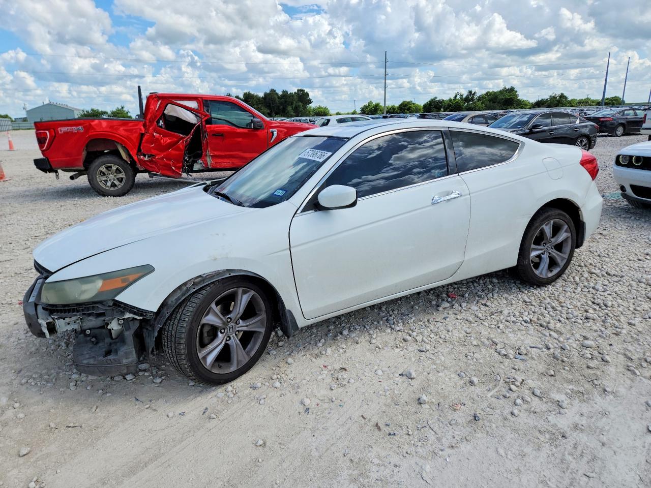 2012 Honda Accord Exl White vin: 1HGCS2B82CA011412