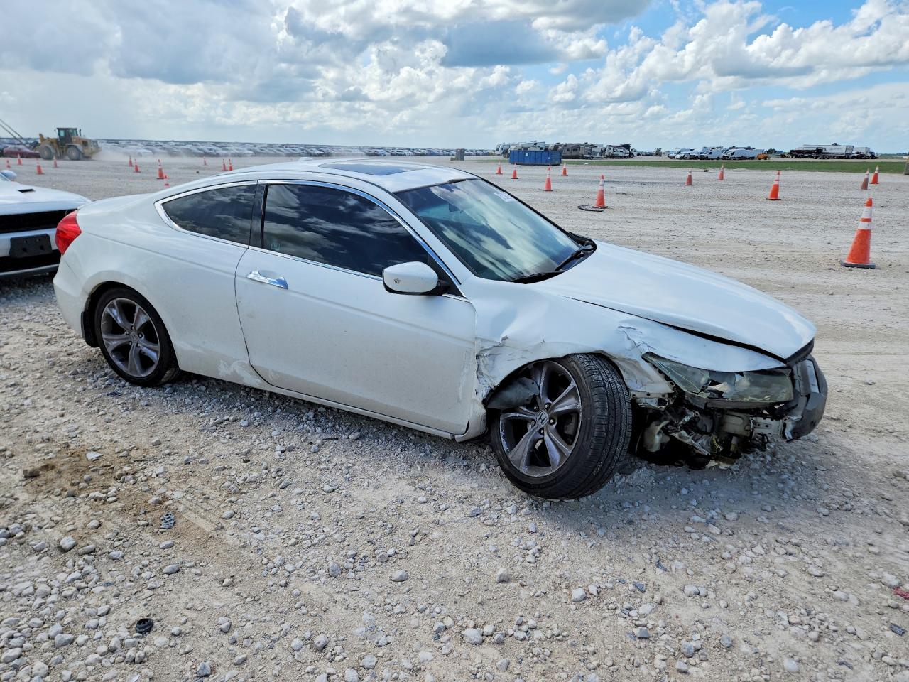 2012 Honda Accord Exl White vin: 1HGCS2B82CA011412
