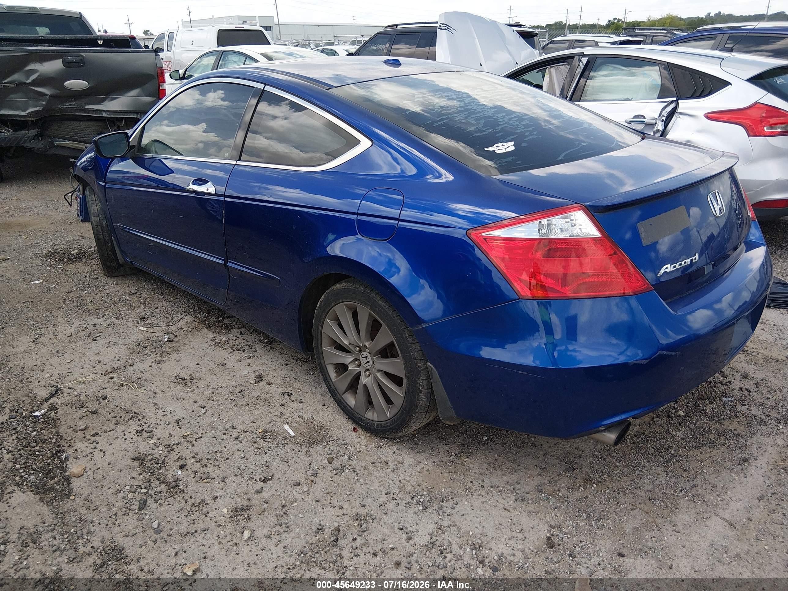 2010 Honda Accord 3.5 Ex-l Blue vin: 1HGCS2B83AA010377