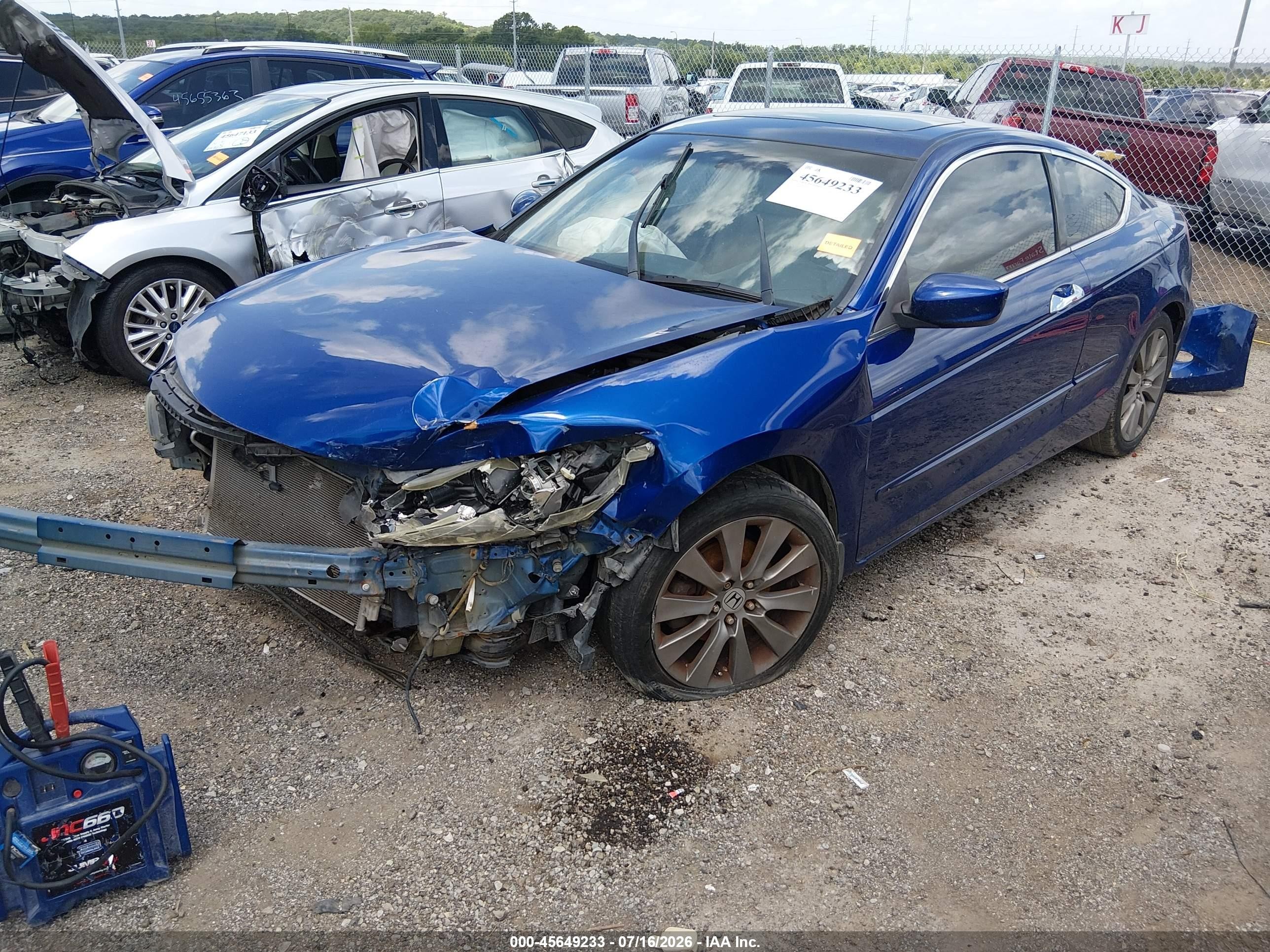 2010 Honda Accord 3.5 Ex-l Blue vin: 1HGCS2B83AA010377