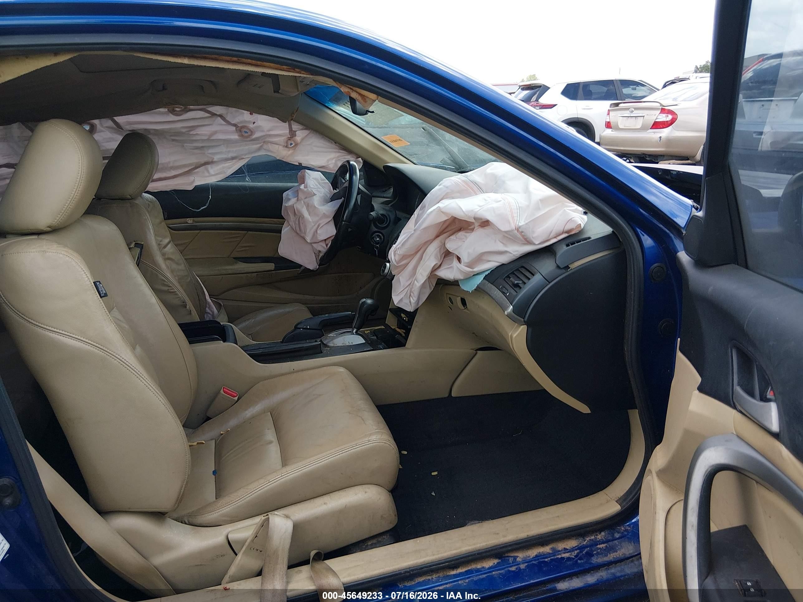 2010 Honda Accord 3.5 Ex-l Blue vin: 1HGCS2B83AA010377