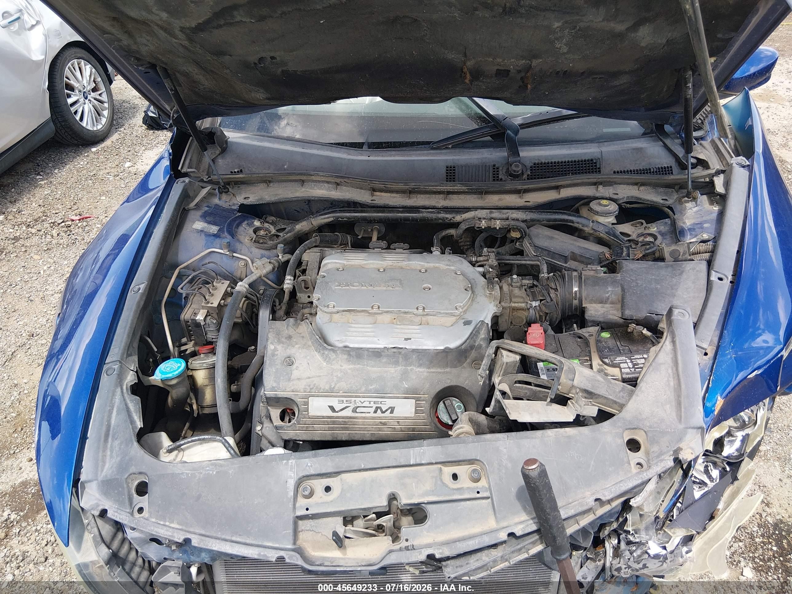 2010 Honda Accord 3.5 Ex-l Blue vin: 1HGCS2B83AA010377