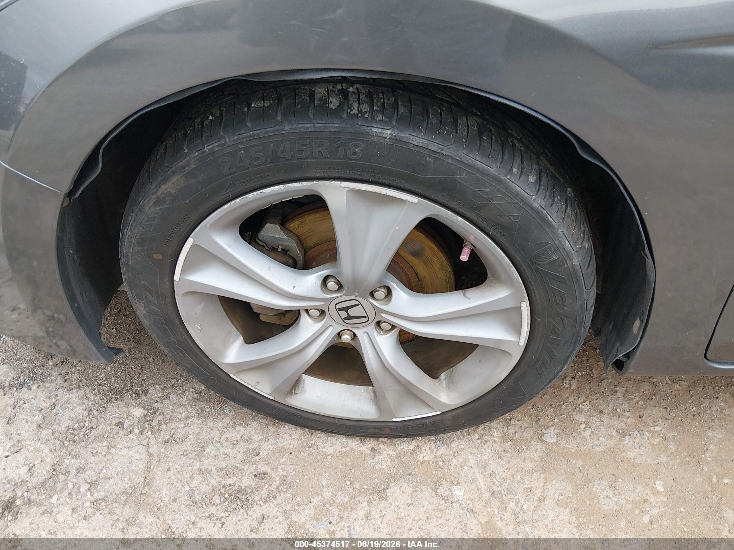 2011 Honda Accord 3.5 Ex-l Серый vin: 1HGCS2B83BA004435