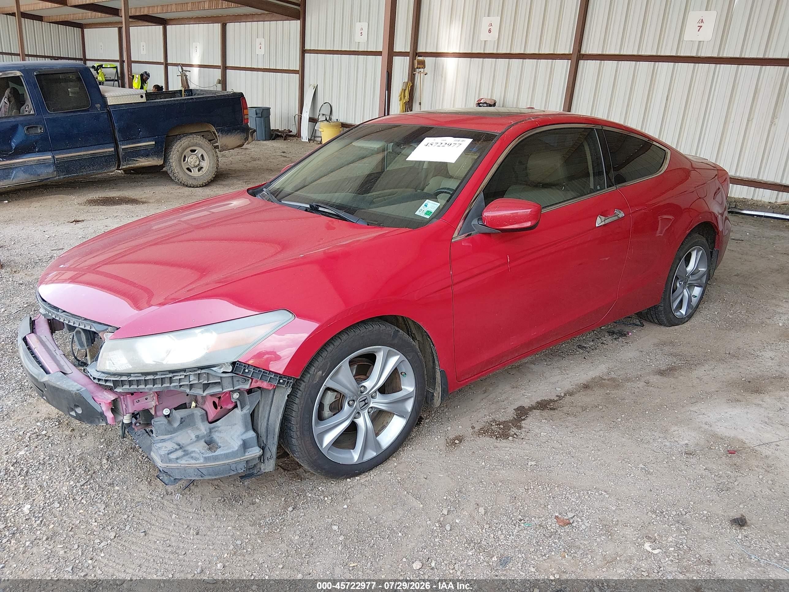 2011 Honda Accord 3.5 Ex-l Red vin: 1HGCS2B83BA004614