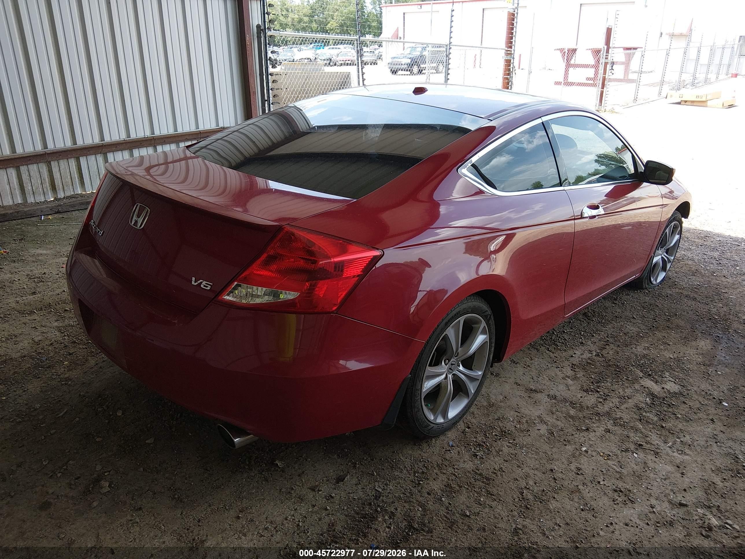 2011 Honda Accord 3.5 Ex-l Red vin: 1HGCS2B83BA004614