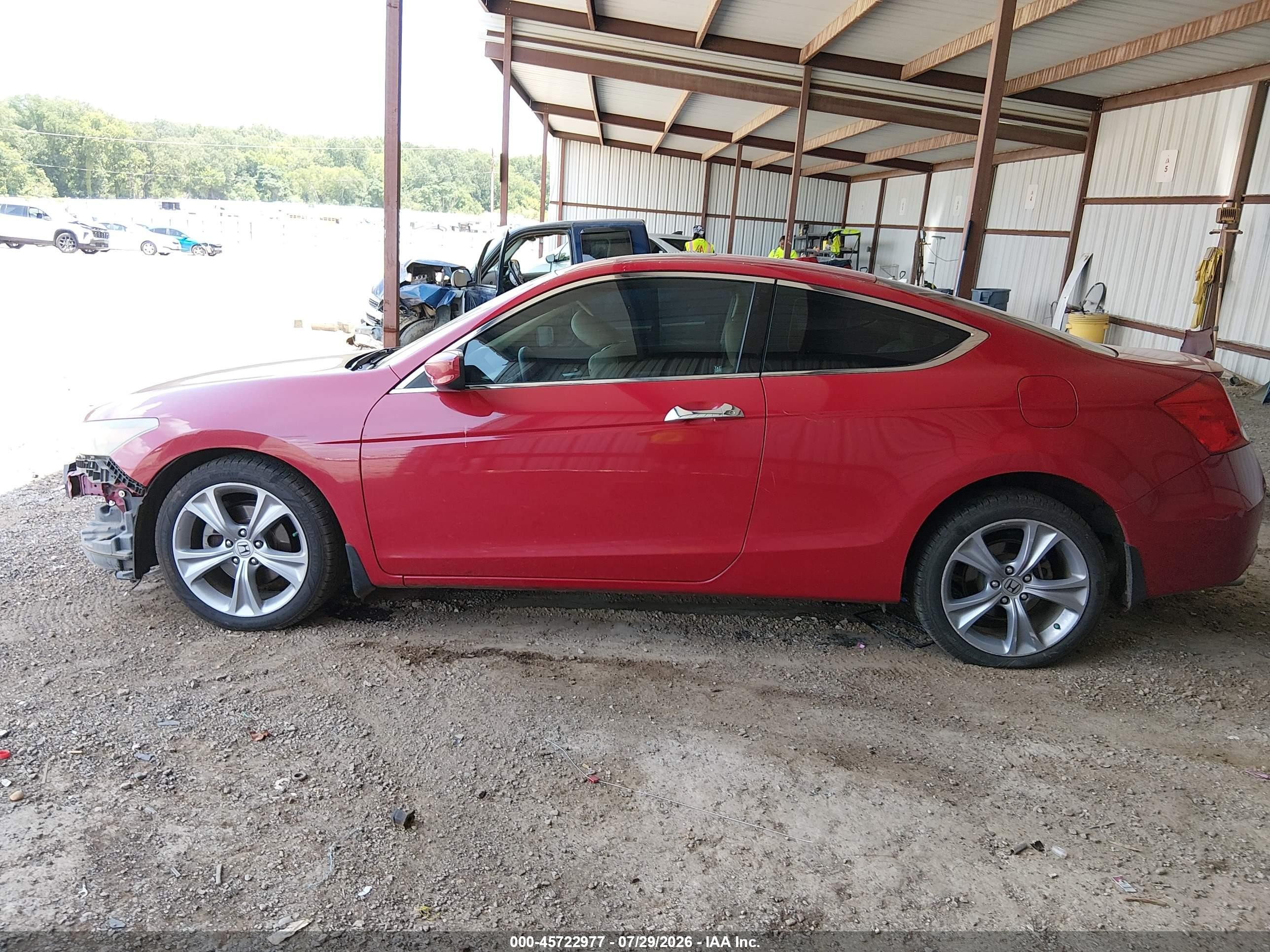 2011 Honda Accord 3.5 Ex-l Red vin: 1HGCS2B83BA004614