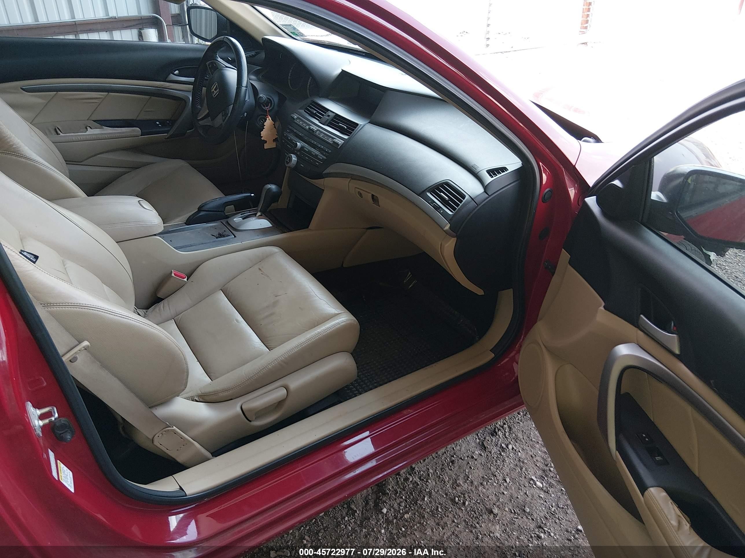 2011 Honda Accord 3.5 Ex-l Red vin: 1HGCS2B83BA004614