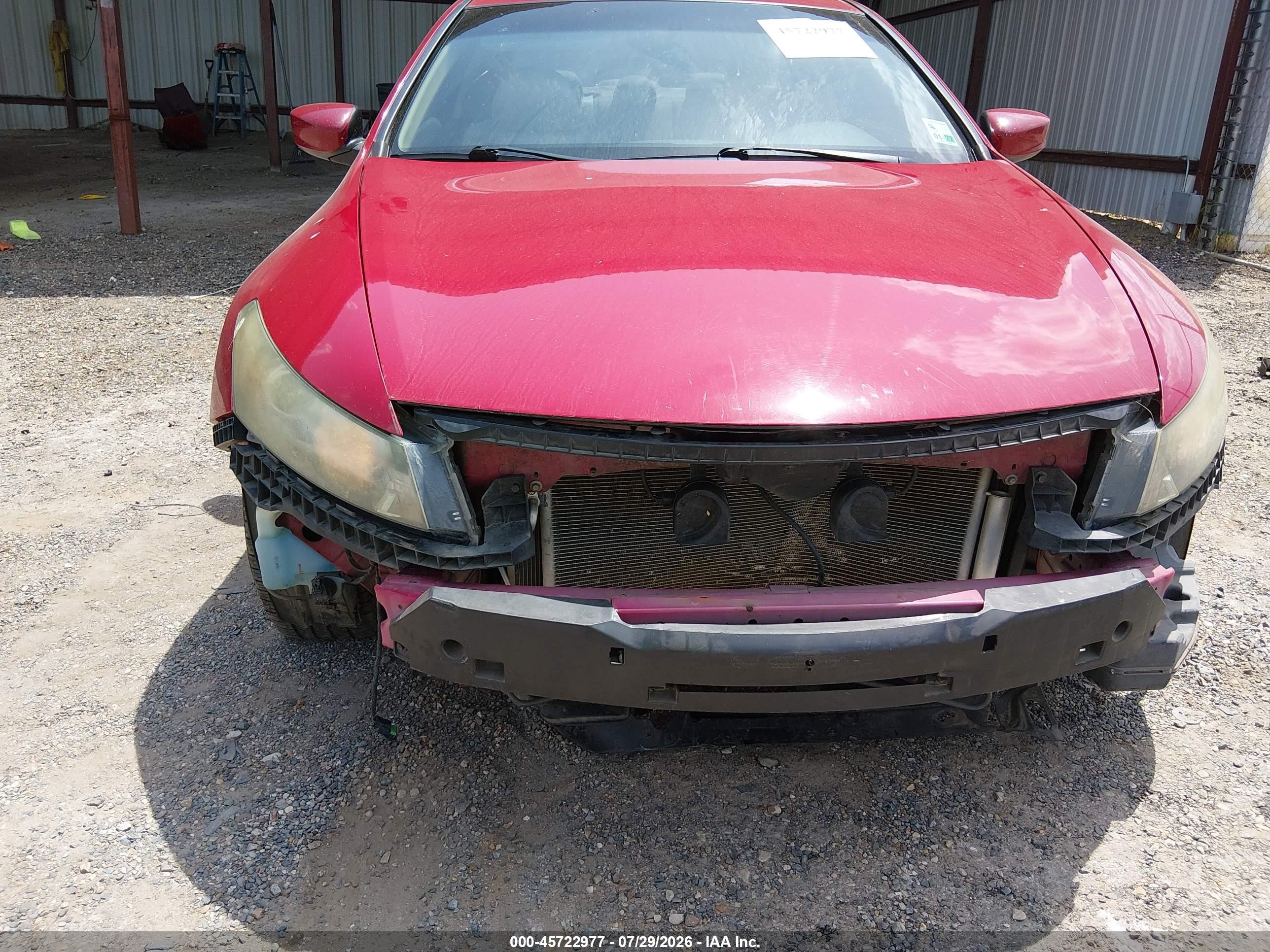 2011 Honda Accord 3.5 Ex-l Red vin: 1HGCS2B83BA004614