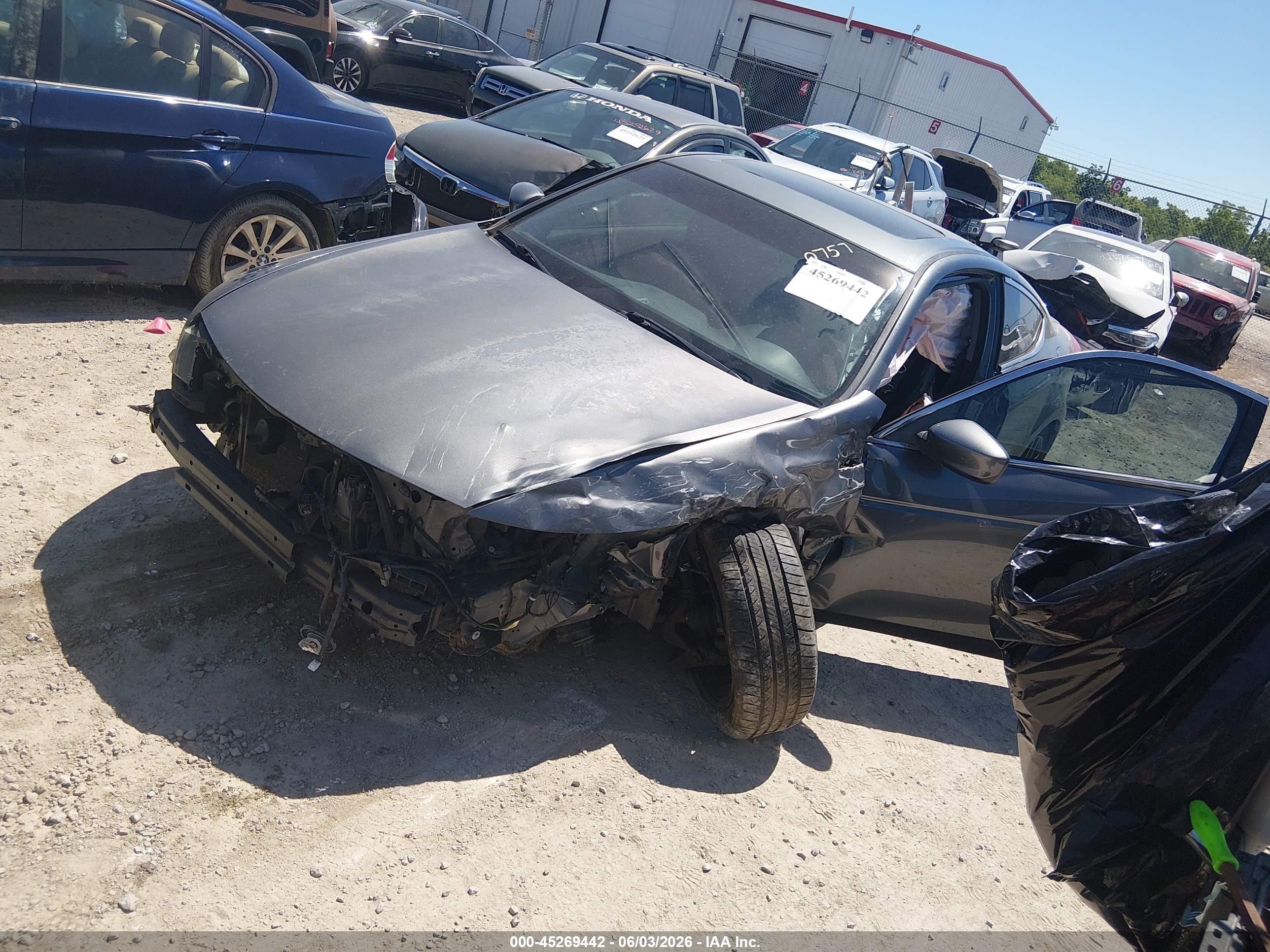 2012 Honda Accord 3.5 Ex-l Серый vin: 1HGCS2B83CA000757