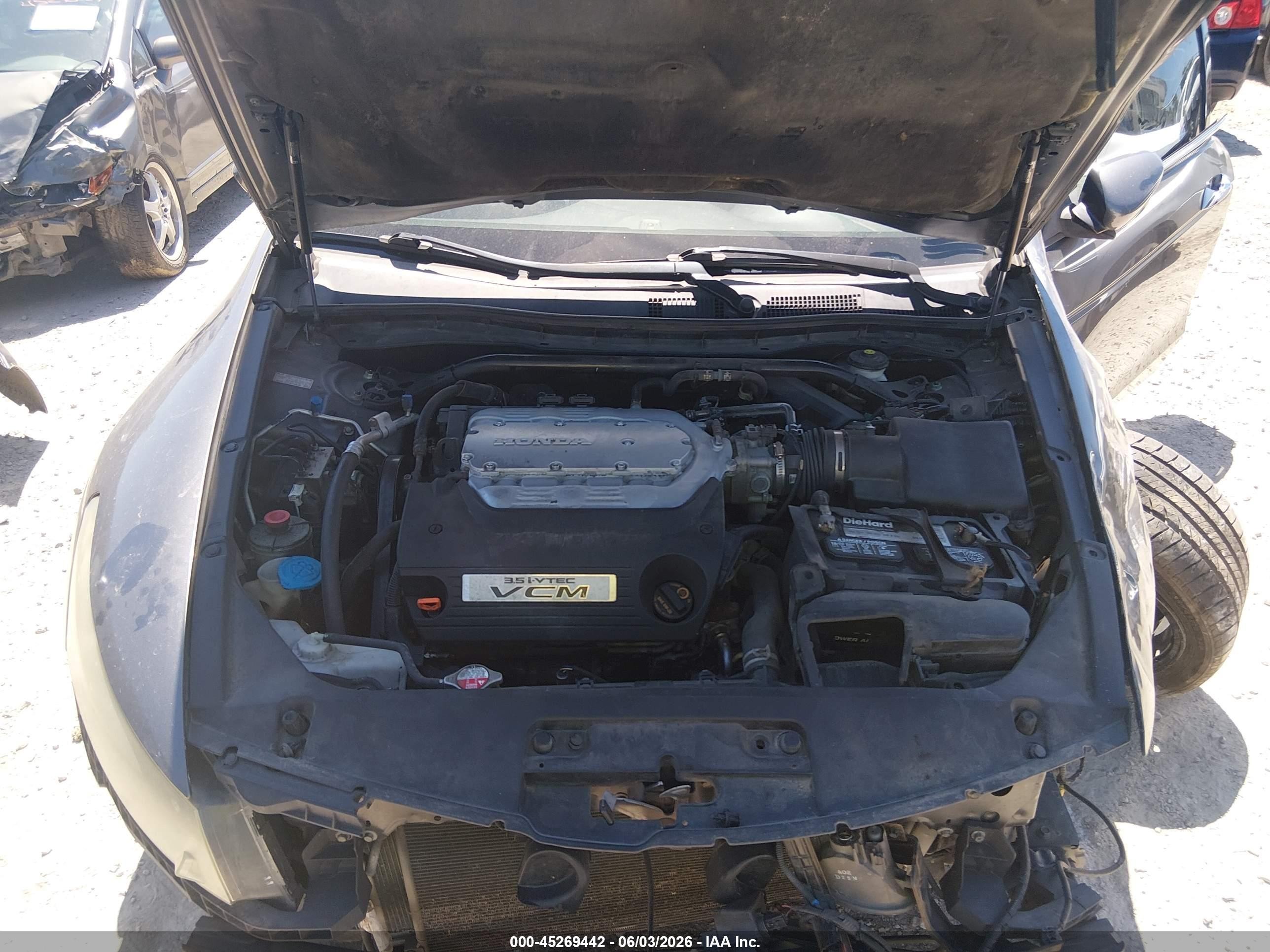 2012 Honda Accord 3.5 Ex-l Серый vin: 1HGCS2B83CA000757