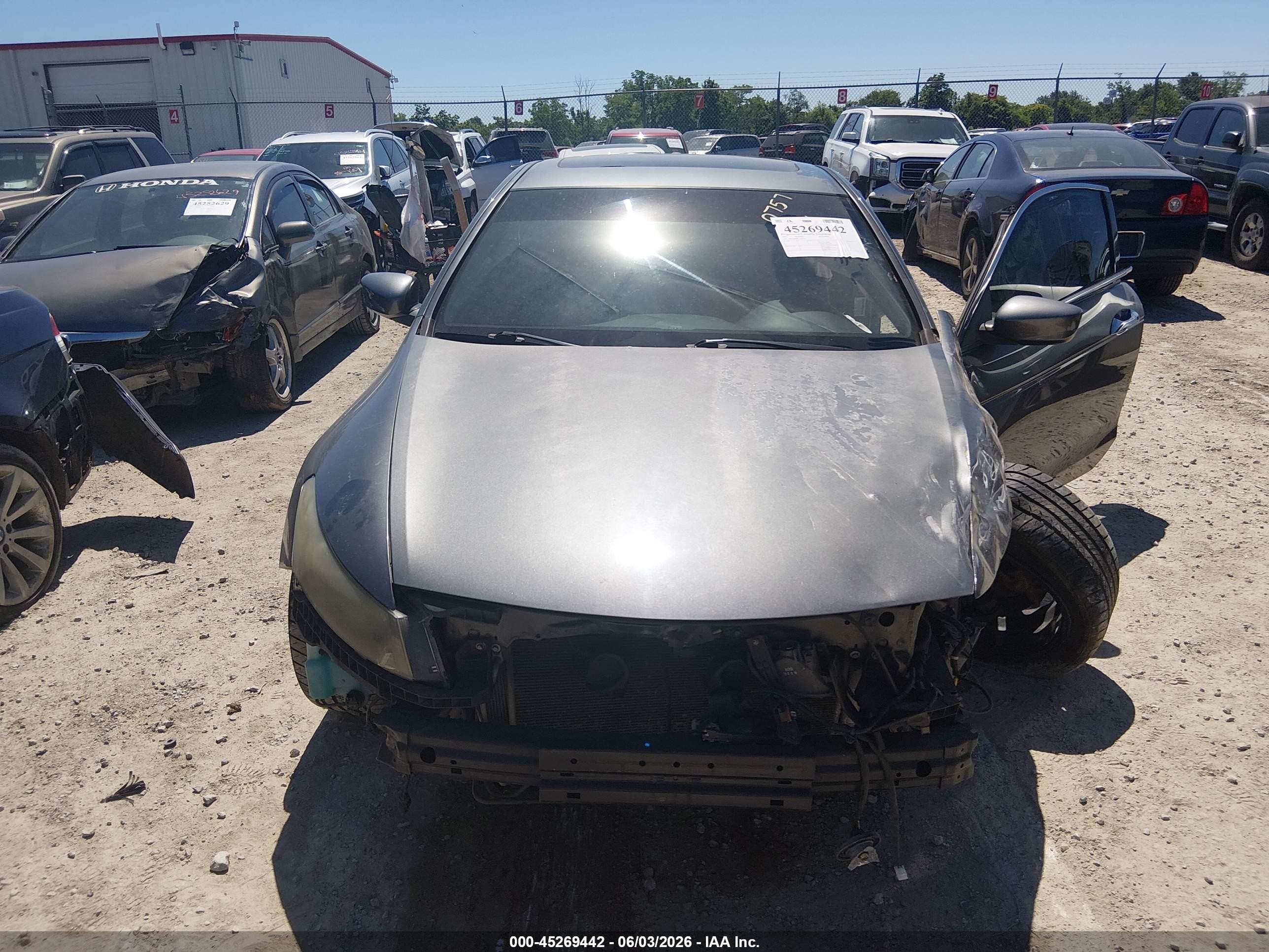 2012 Honda Accord 3.5 Ex-l Серый vin: 1HGCS2B83CA000757