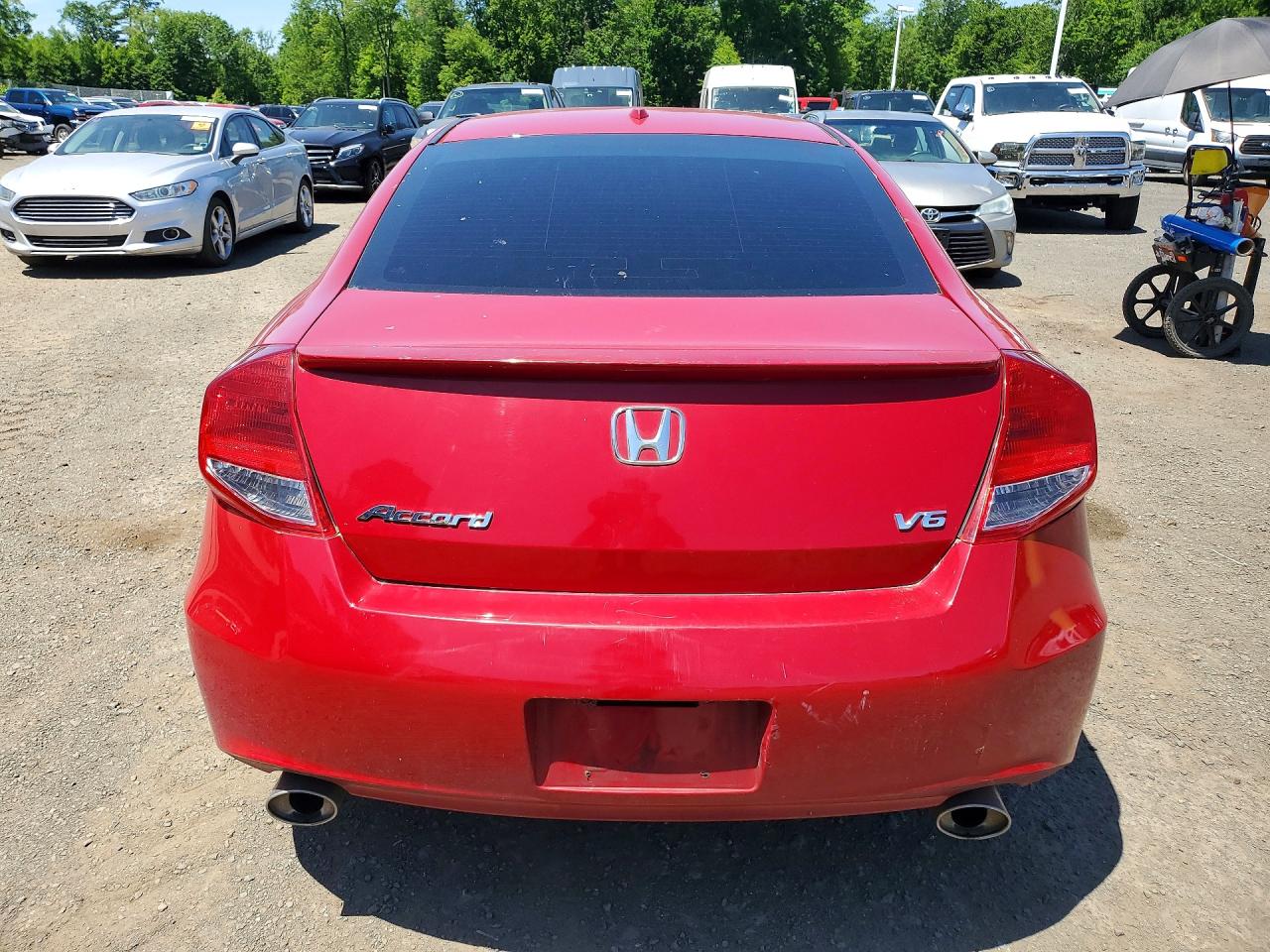 2012 Honda Accord Exl Red vin: 1HGCS2B83CA003769