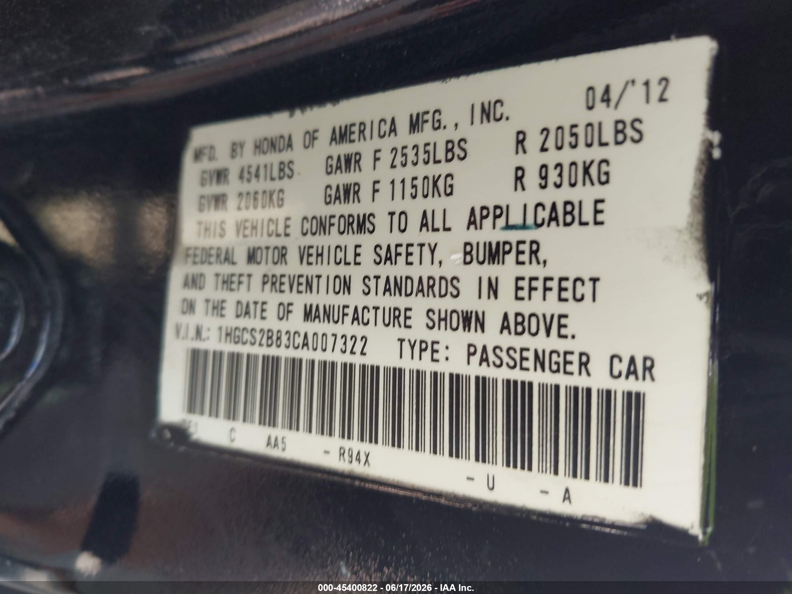 2012 Honda Accord 3.5 Ex-l Black vin: 1HGCS2B83CA007322
