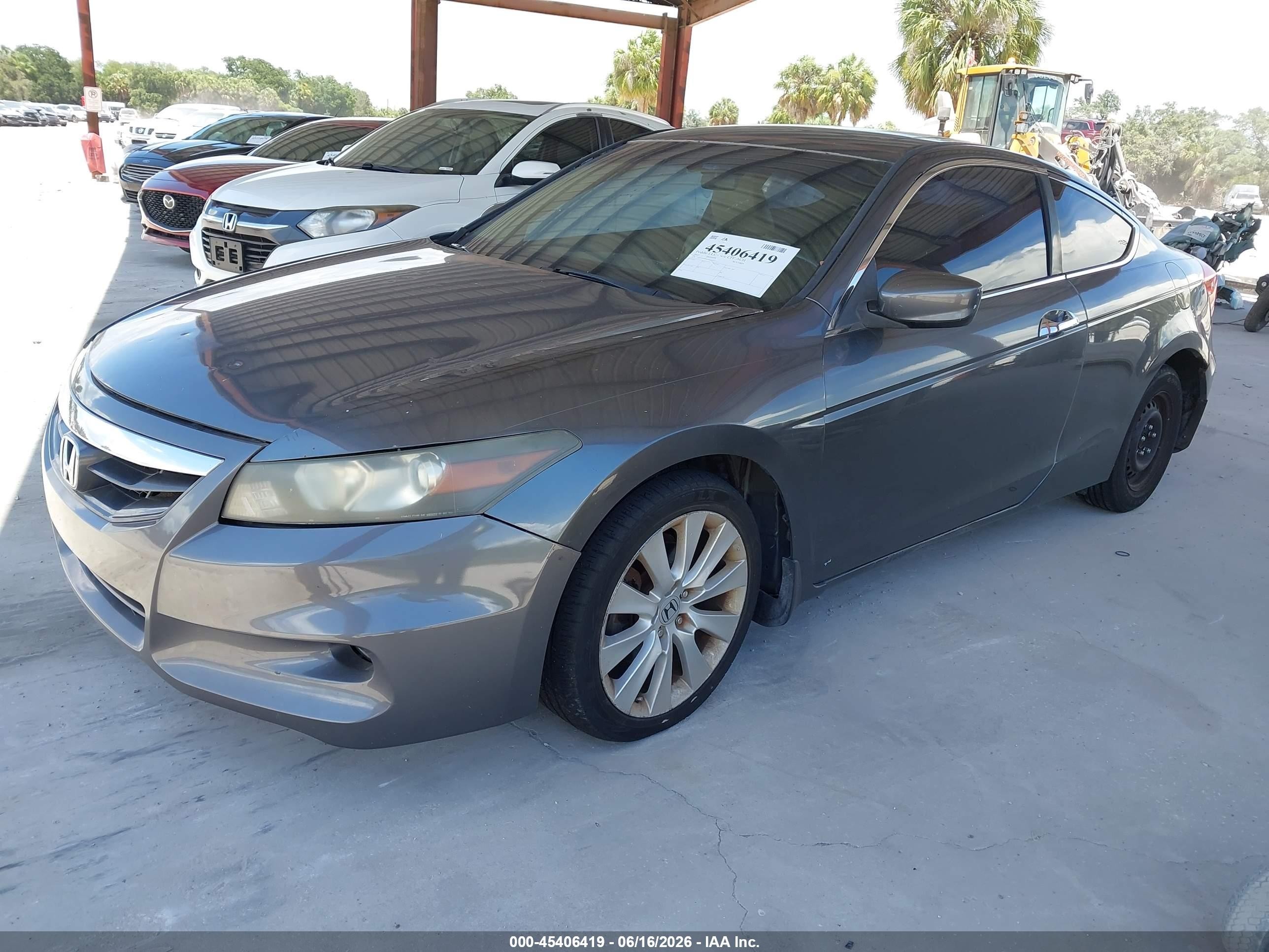2012 Honda Accord 3.5 Ex-l Gray vin: 1HGCS2B83CA010317