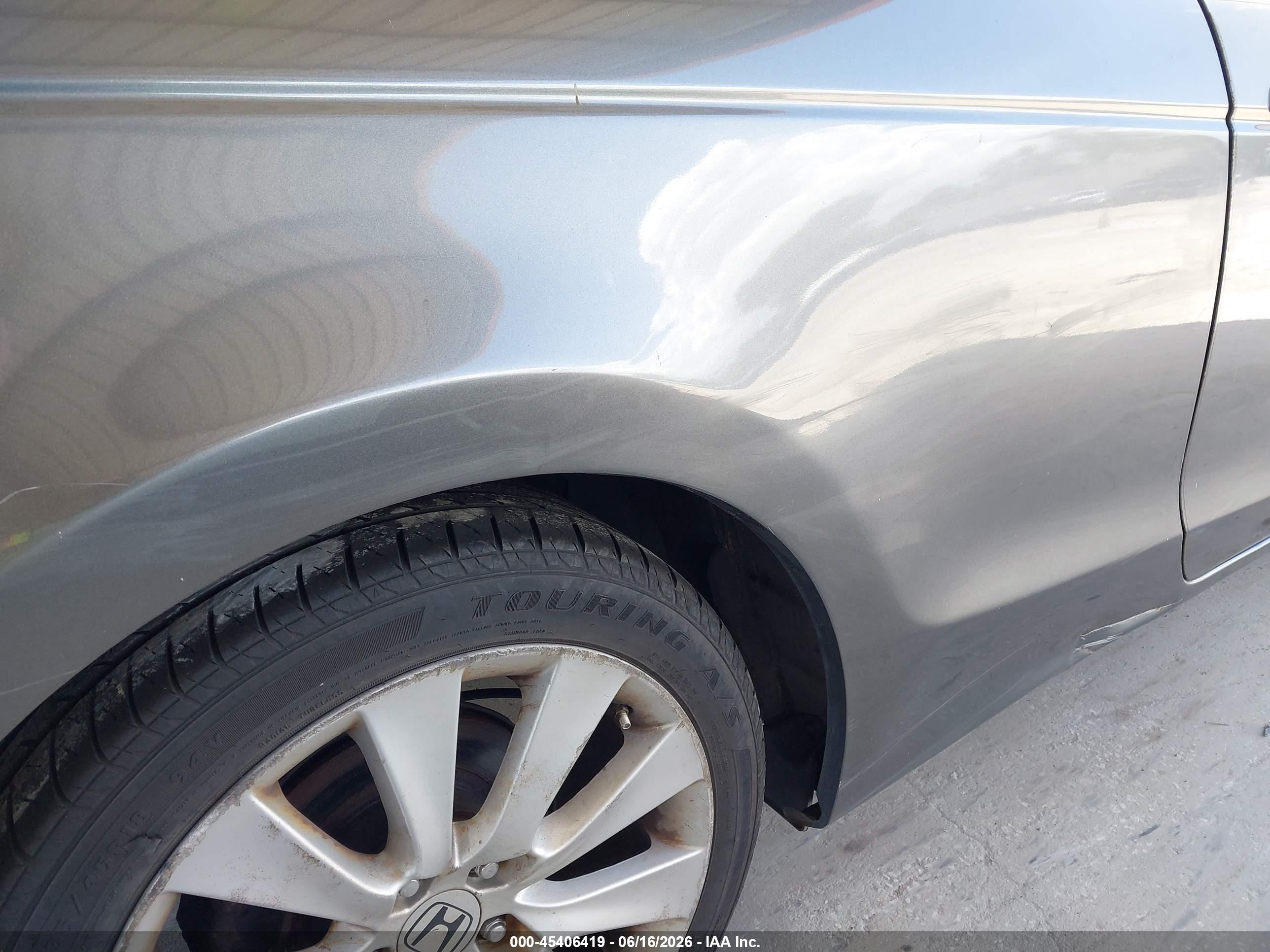 2012 Honda Accord 3.5 Ex-l Gray vin: 1HGCS2B83CA010317
