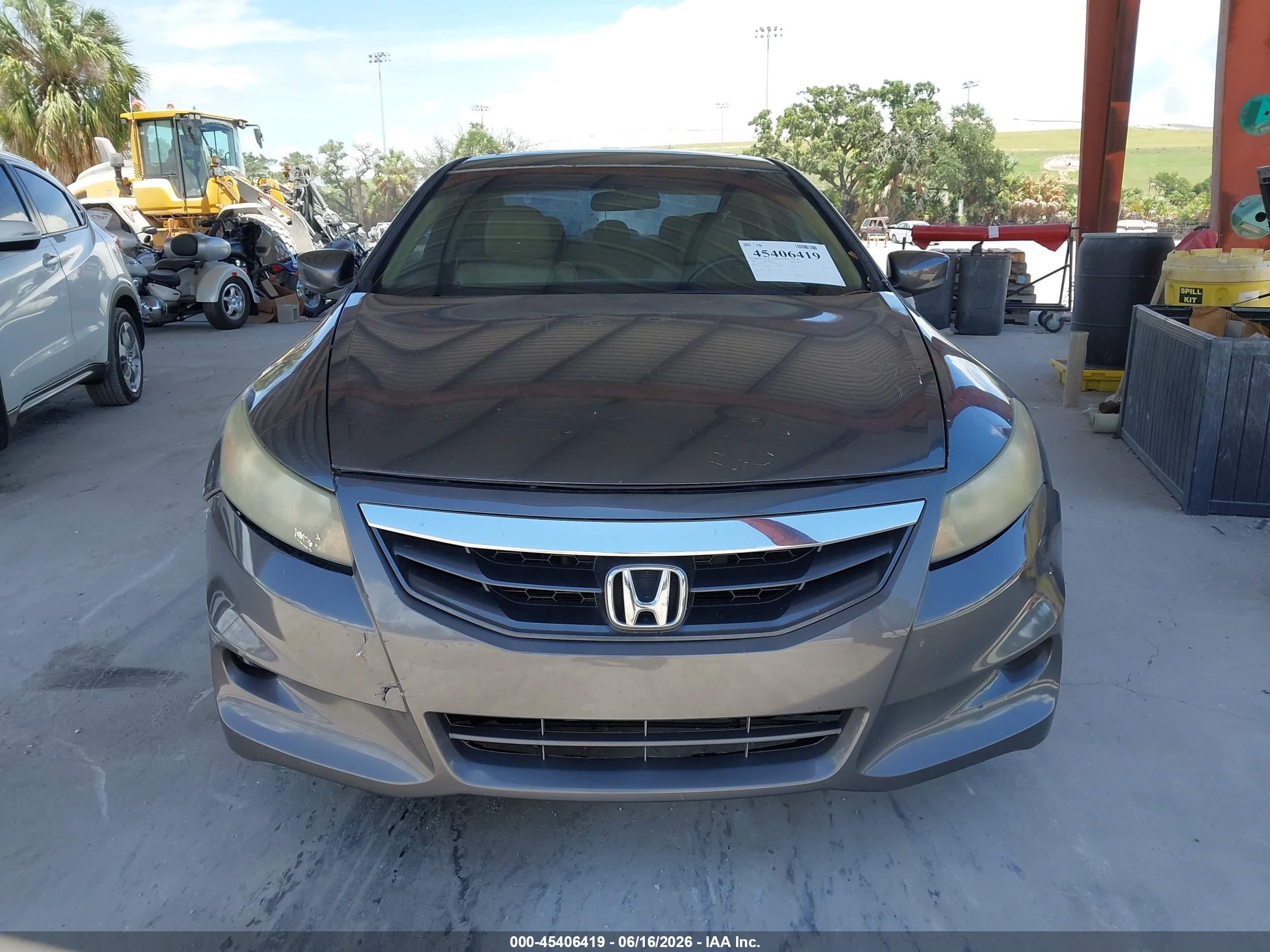 2012 Honda Accord 3.5 Ex-l Gray vin: 1HGCS2B83CA010317