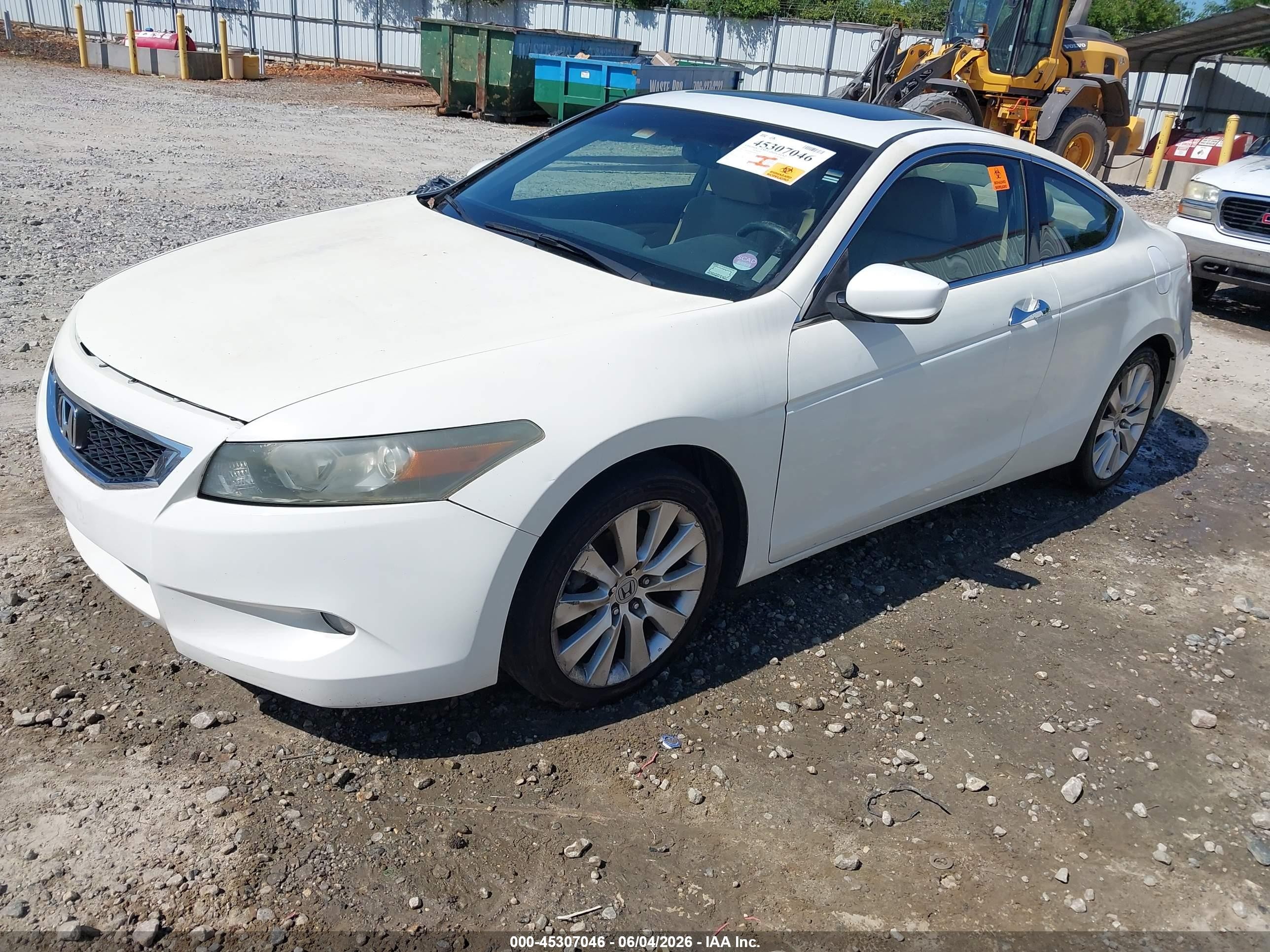 2010 Honda Accord 3.5 Ex-l White vin: 1HGCS2B84AA007617