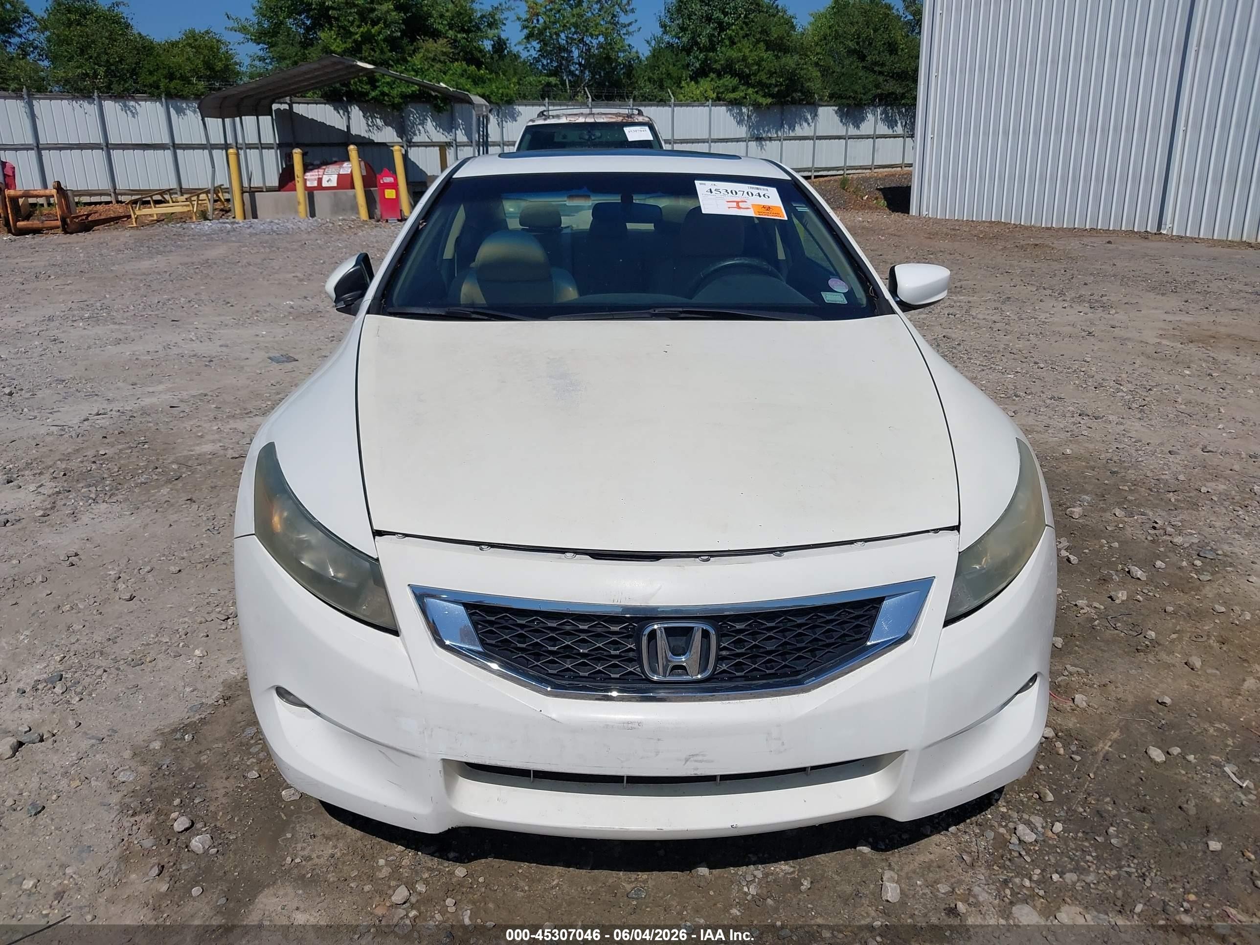 2010 Honda Accord 3.5 Ex-l White vin: 1HGCS2B84AA007617