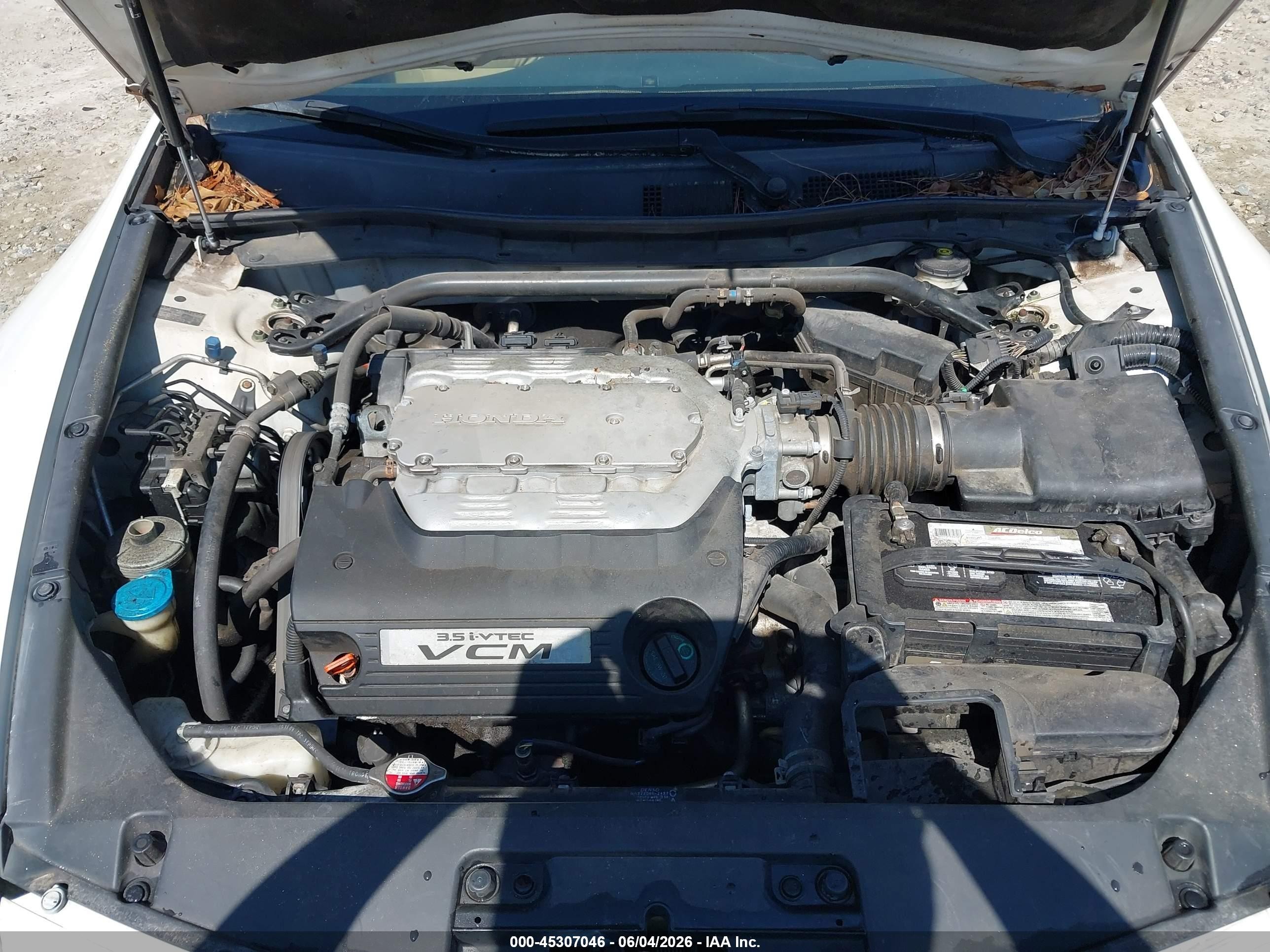 2010 Honda Accord 3.5 Ex-l White vin: 1HGCS2B84AA007617