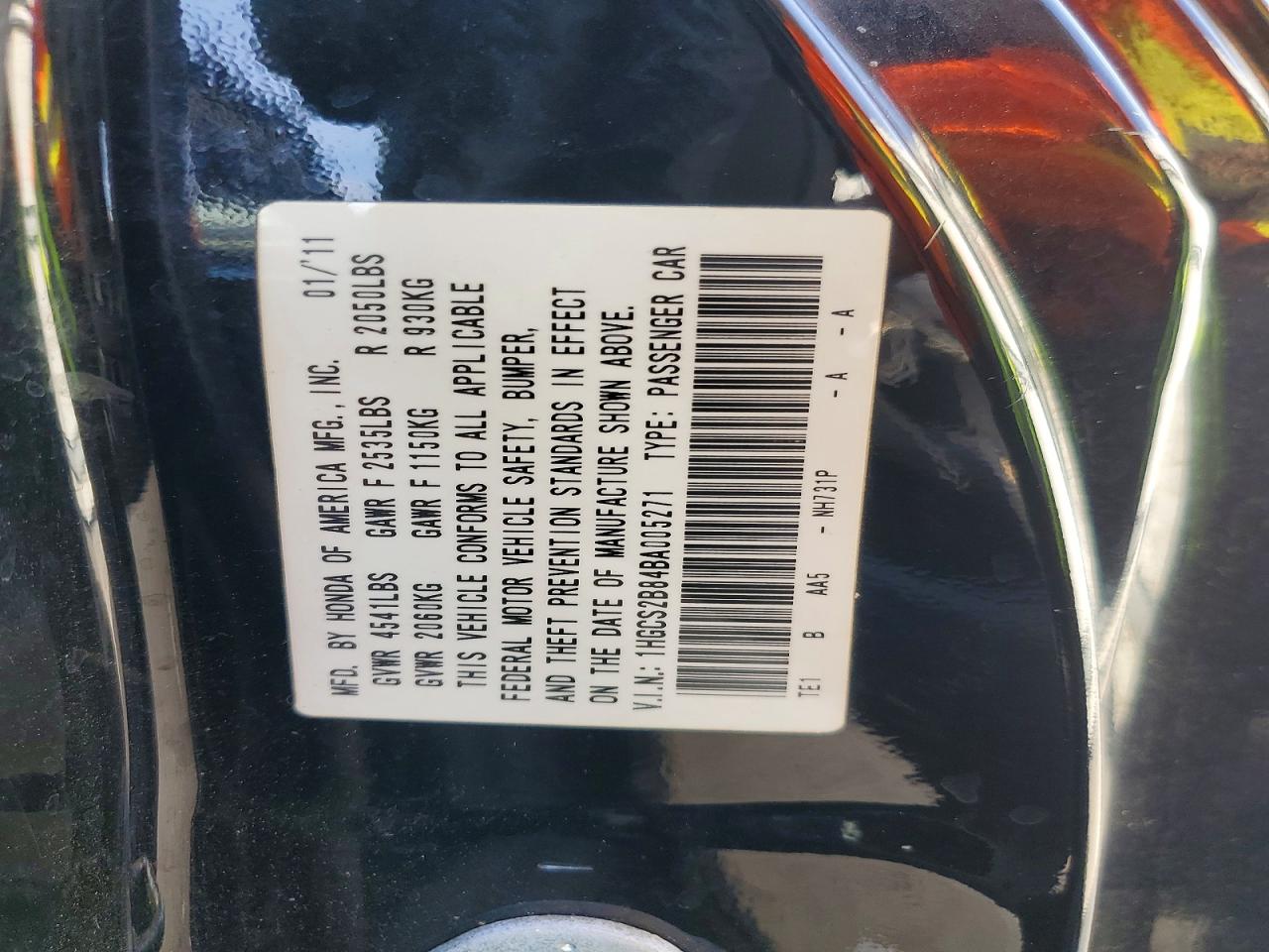 2011 Honda Accord Exl Black vin: 1HGCS2B84BA005271