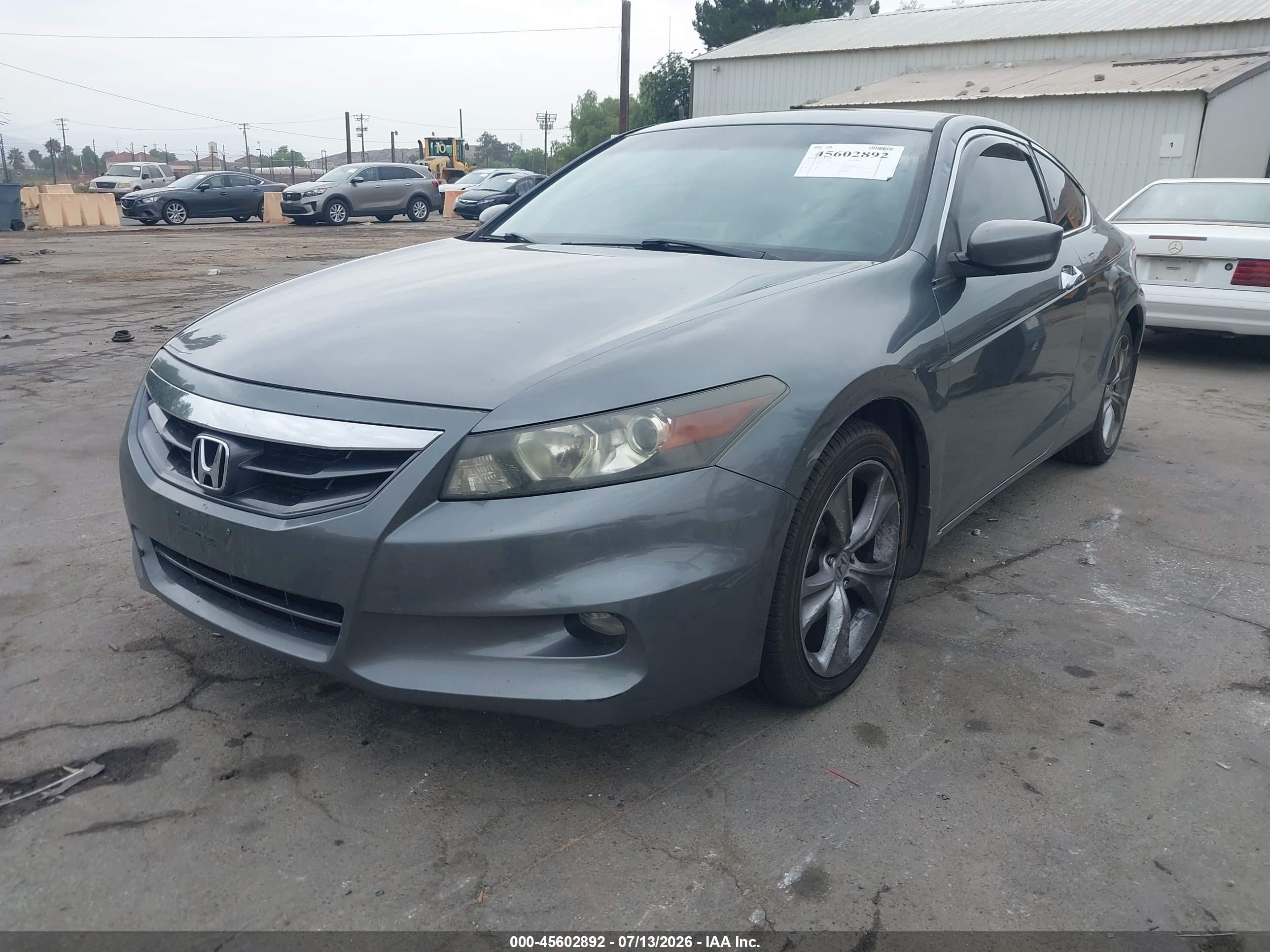 2012 Honda Accord 3.5 Ex-l Gray vin: 1HGCS2B84CA007992