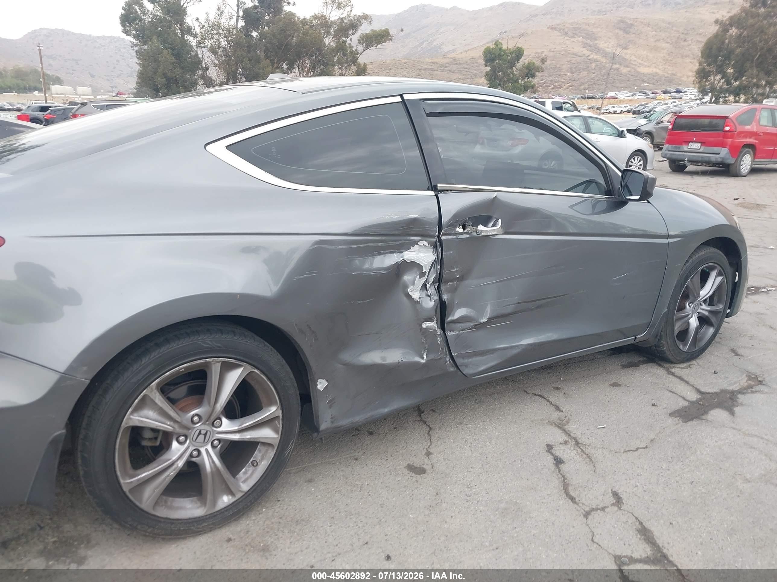2012 Honda Accord 3.5 Ex-l Gray vin: 1HGCS2B84CA007992