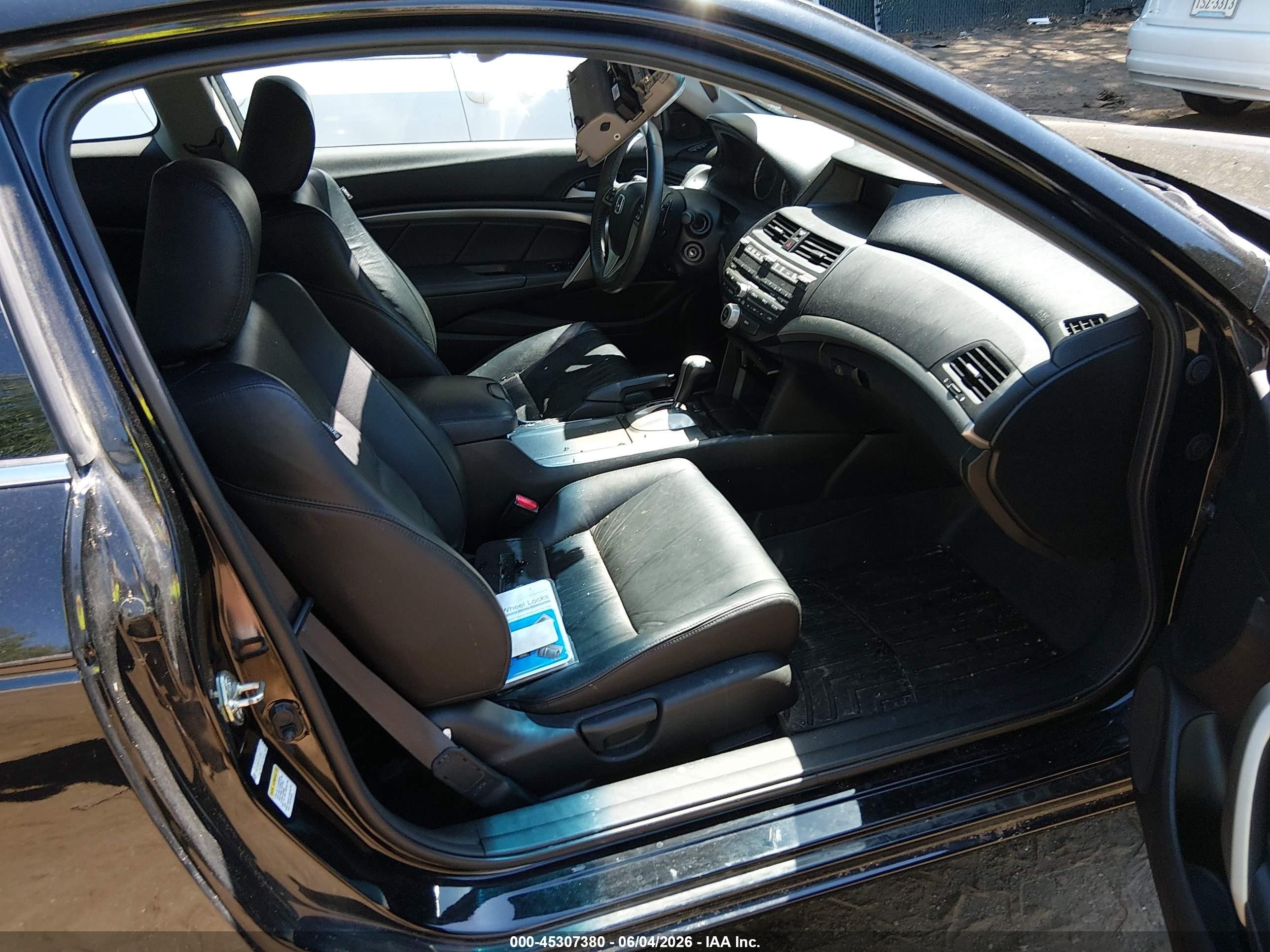 2012 Honda Accord 3.5 Ex-l Black vin: 1HGCS2B84CA011556