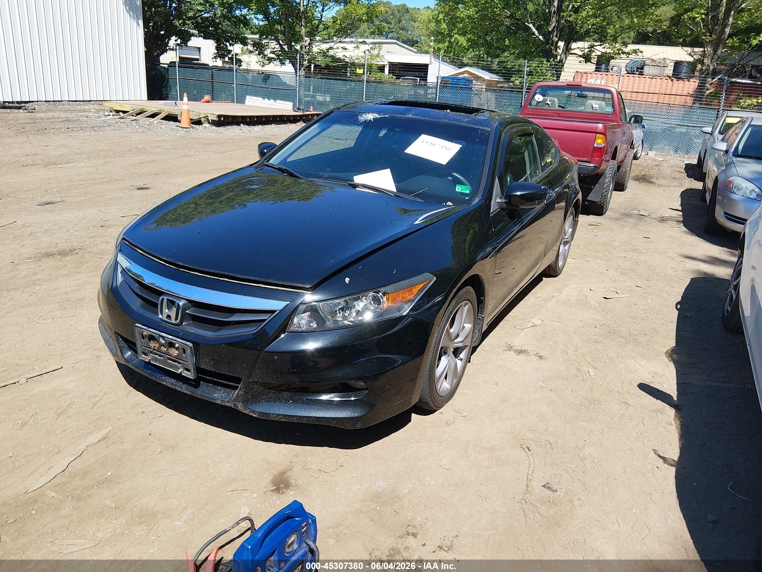 2012 Honda Accord 3.5 Ex-l Black vin: 1HGCS2B84CA011556