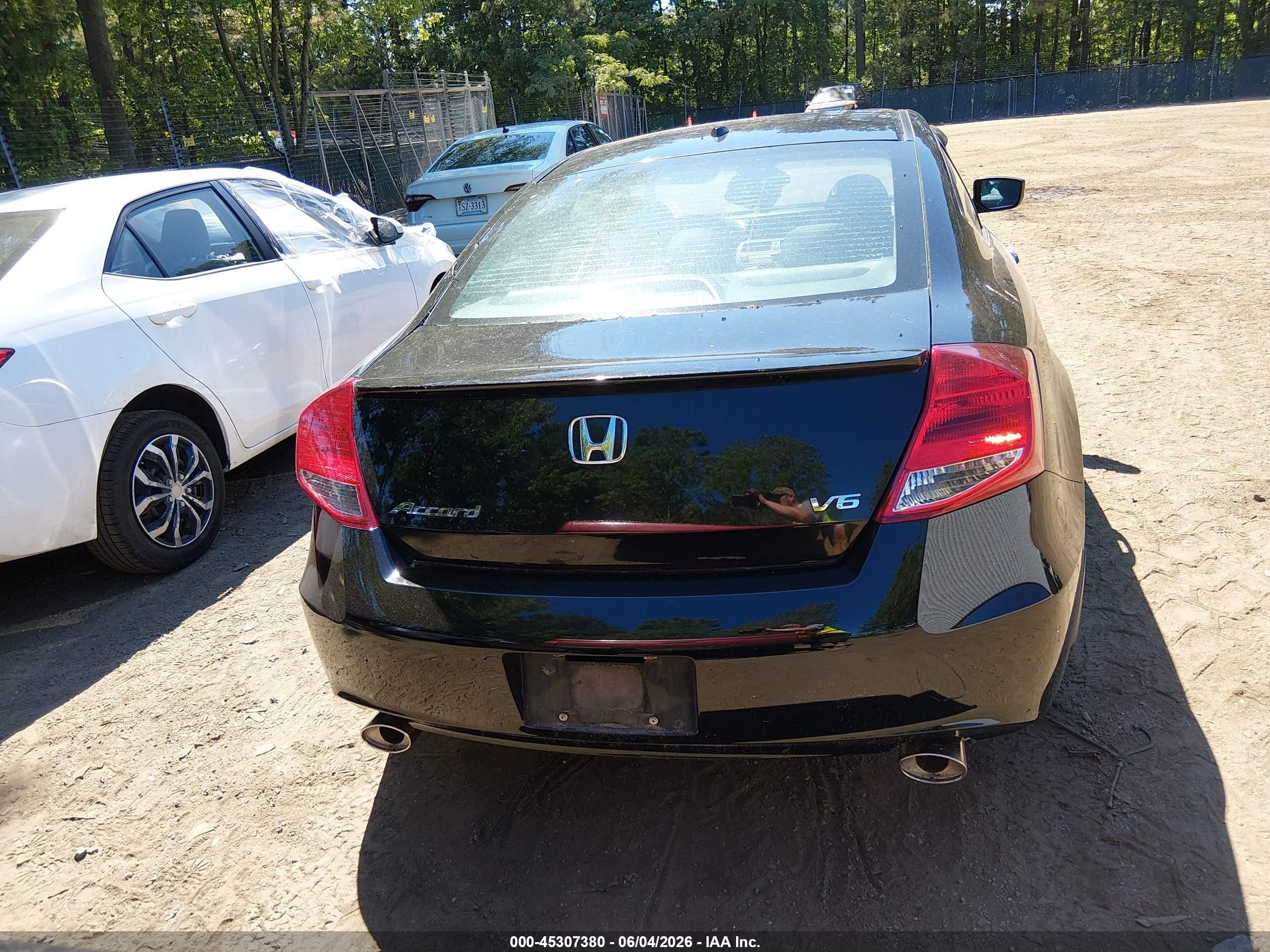 2012 Honda Accord 3.5 Ex-l Black vin: 1HGCS2B84CA011556