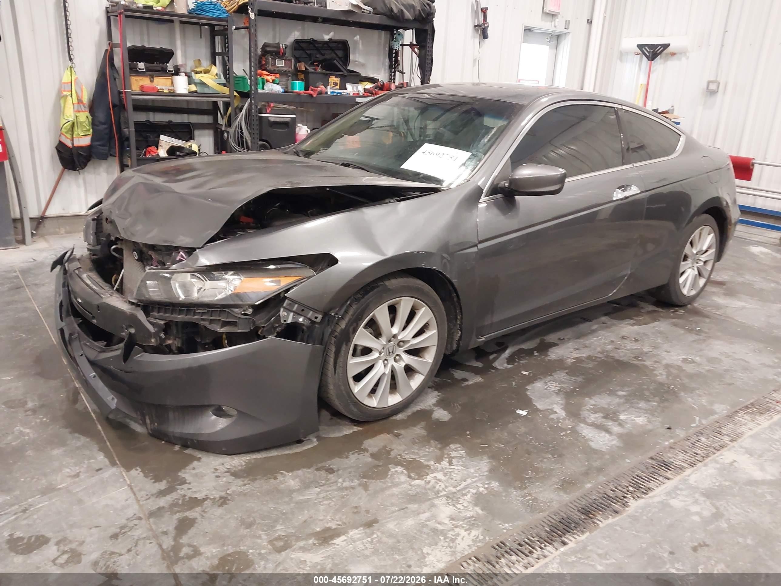 2010 Honda Accord 3.5 Ex-l Gray vin: 1HGCS2B85AA003771
