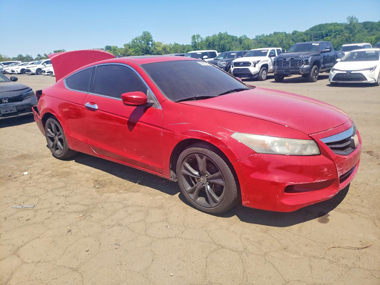2012 Honda Accord Exl Красный vin: 1HGCS2B85CA004373