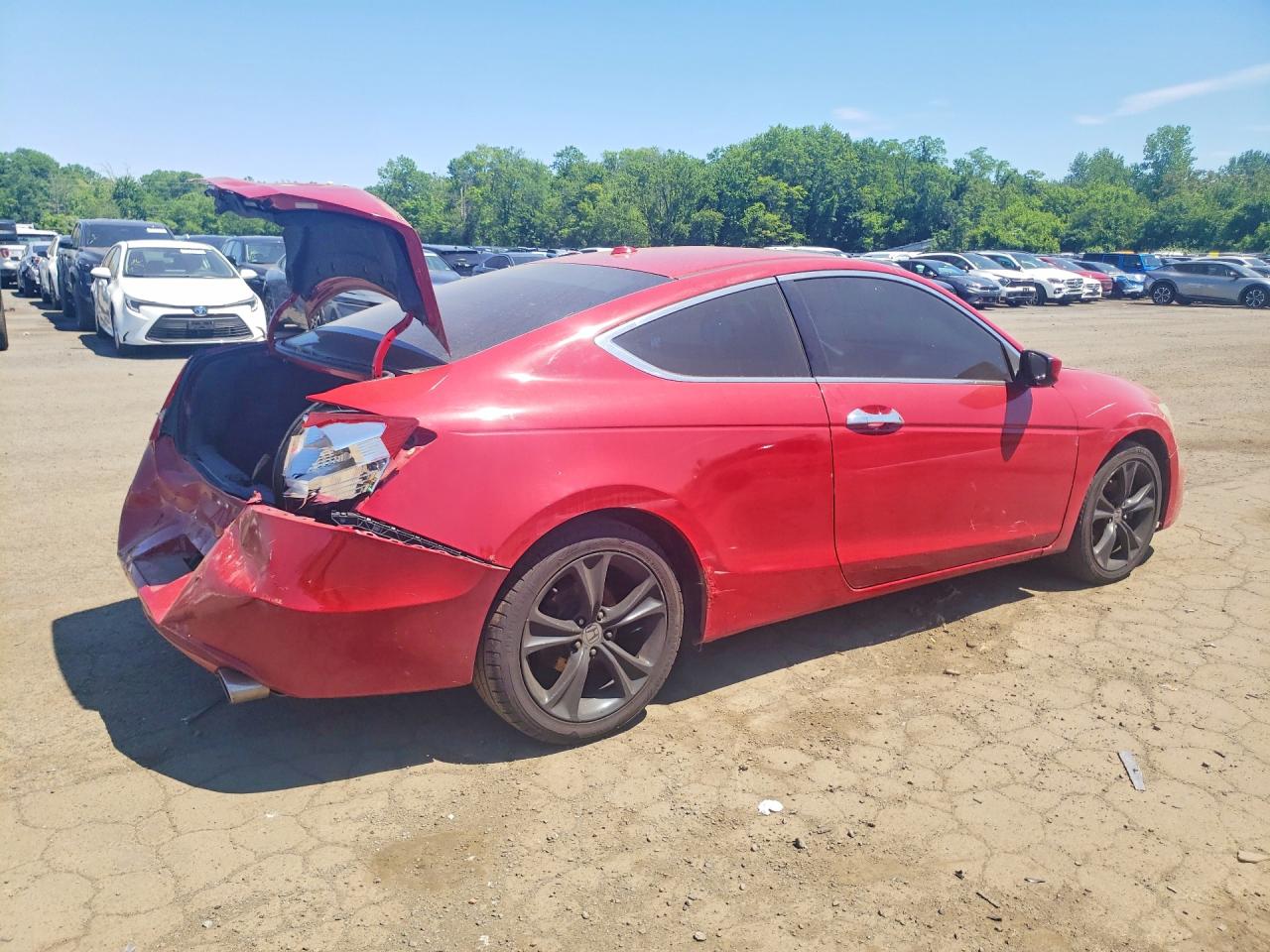 2012 Honda Accord Exl Красный vin: 1HGCS2B85CA004373